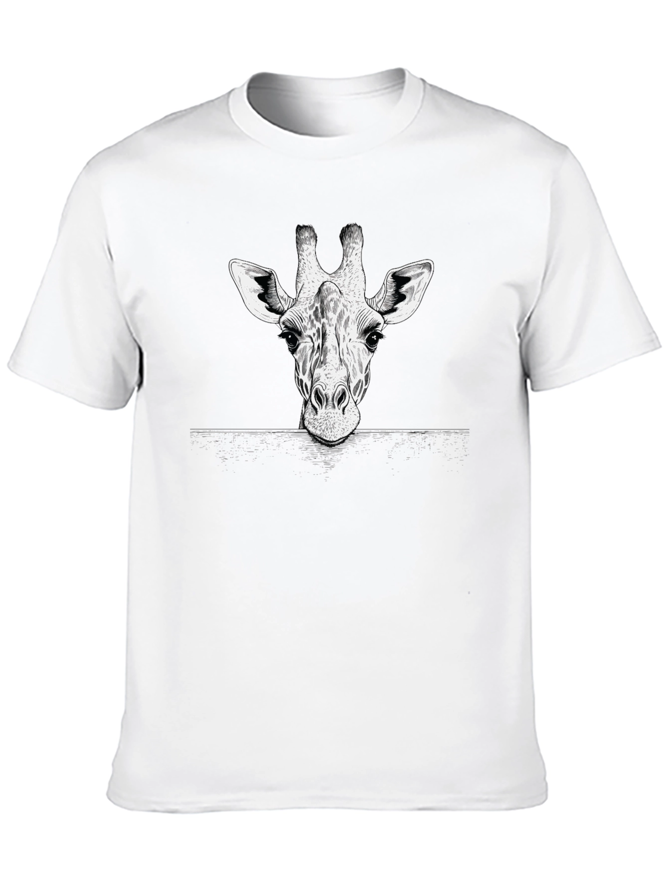 Giraffe Graphic Tee - Unique Animal Print T-Shirt