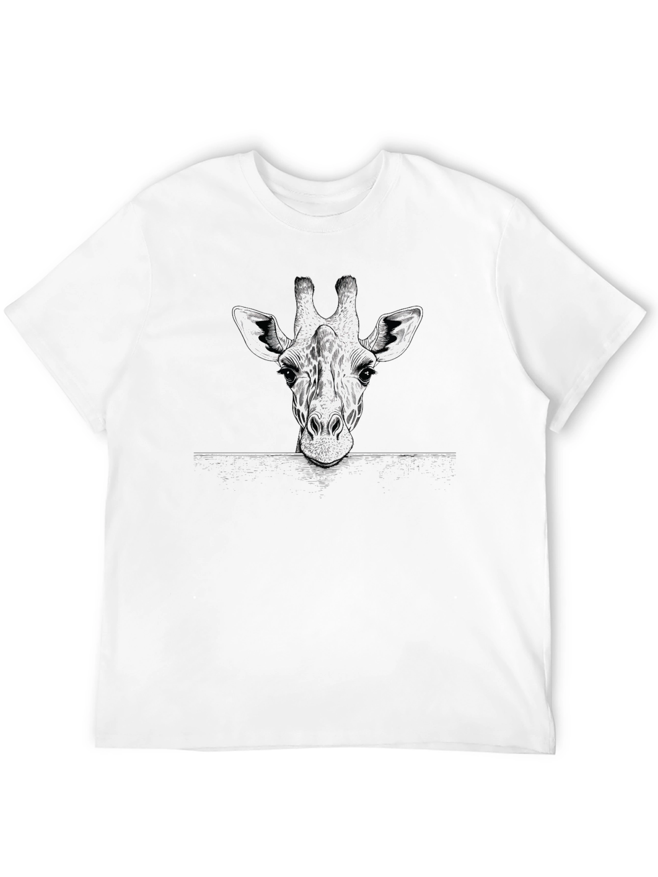 Giraffe Graphic Tee - Unique Animal Print T-Shirt