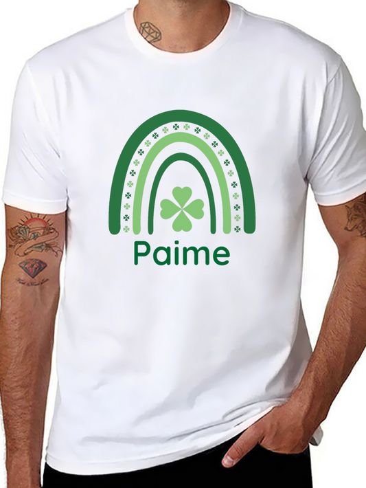 St. Patricks Day Rainbow Clover Tee