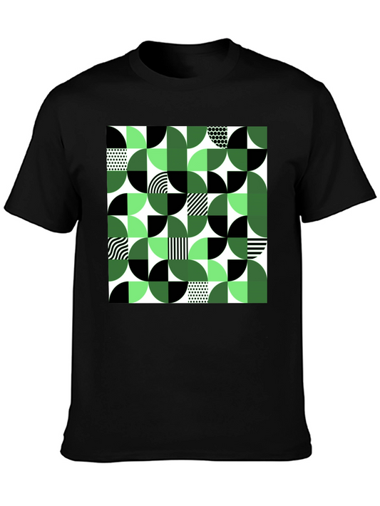 Geometric Pattern T-Shirt - Abstract Design