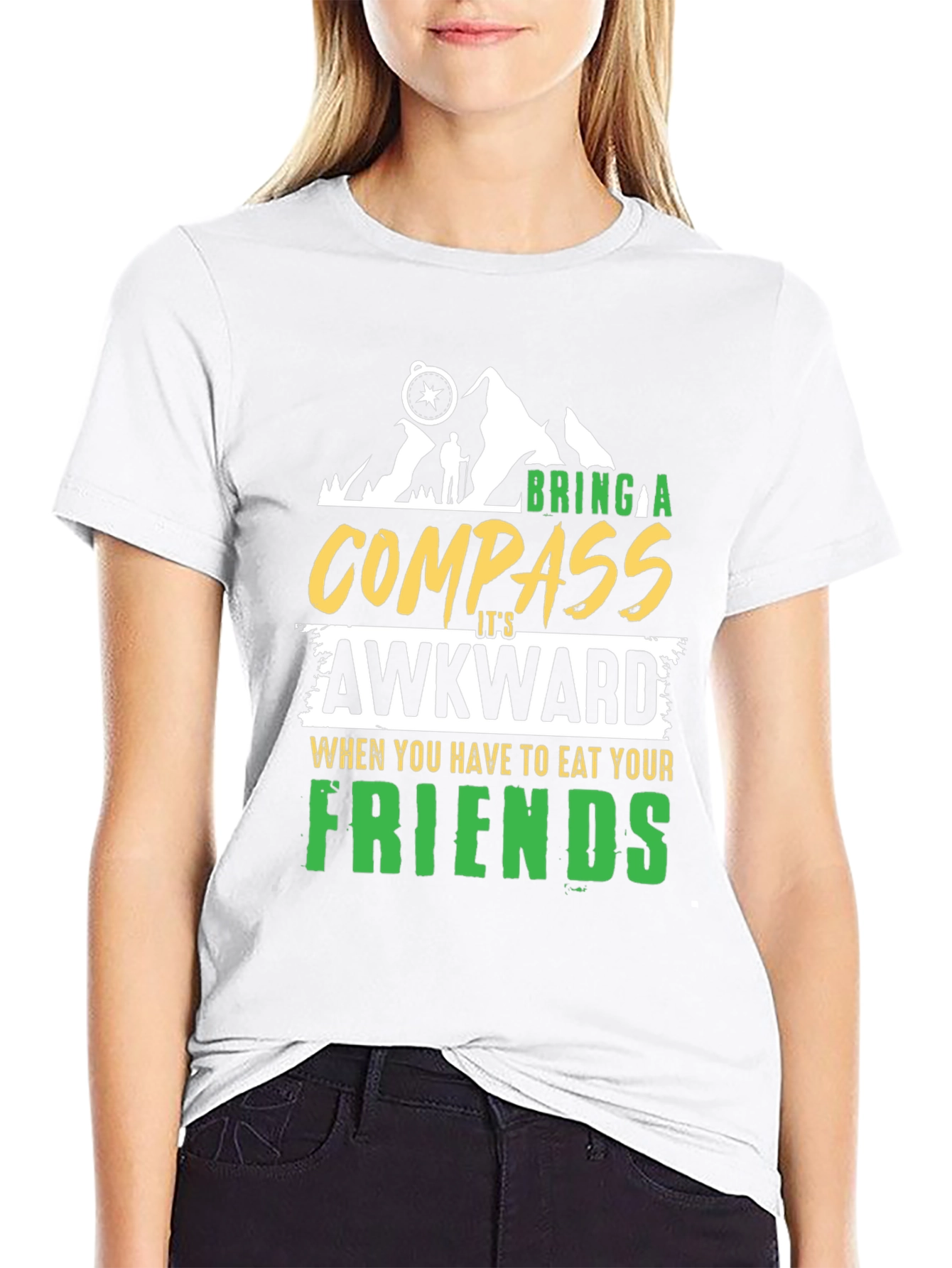 Bring a Compass Humor Graphic T-Shirt