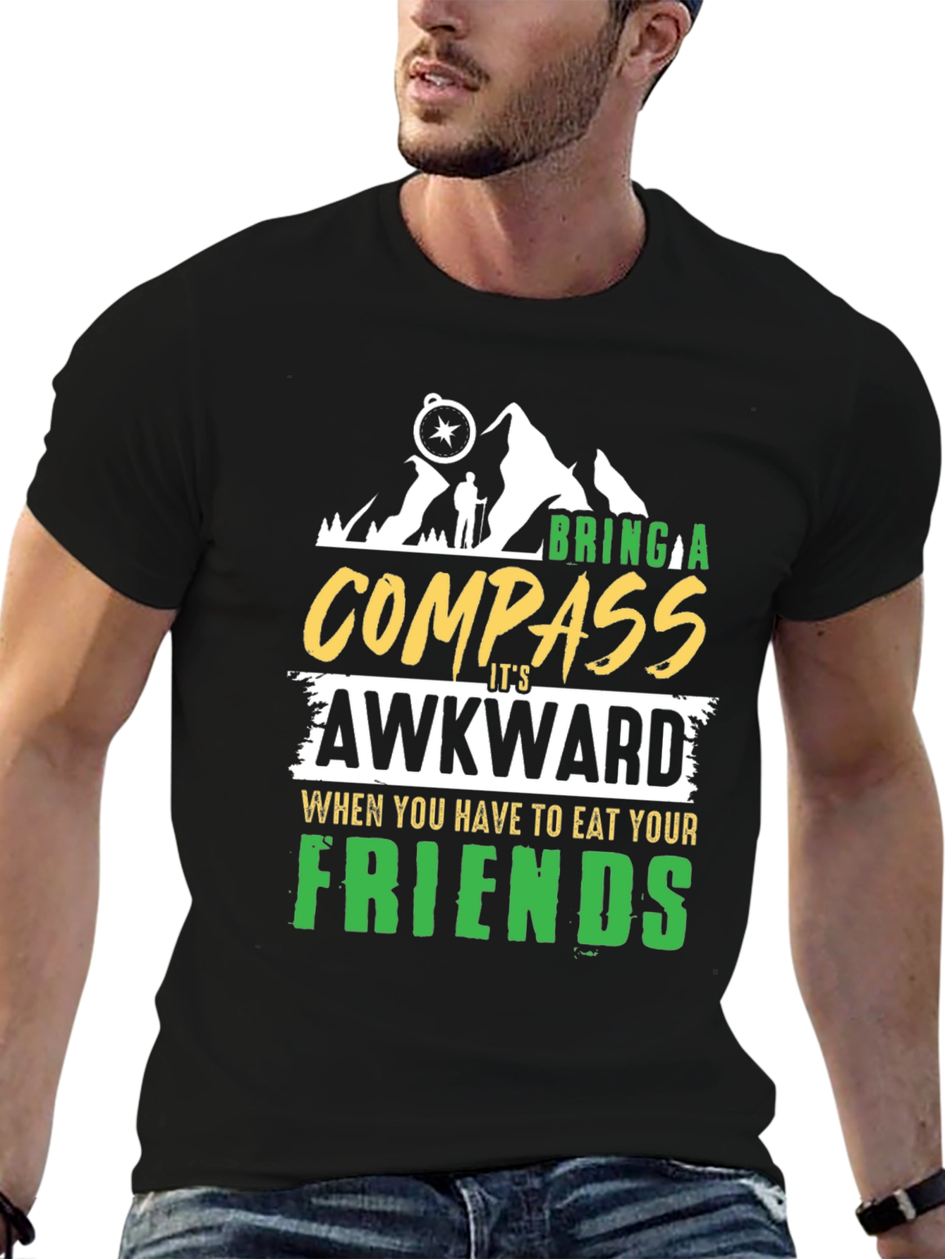 Bring a Compass Humor Graphic T-Shirt