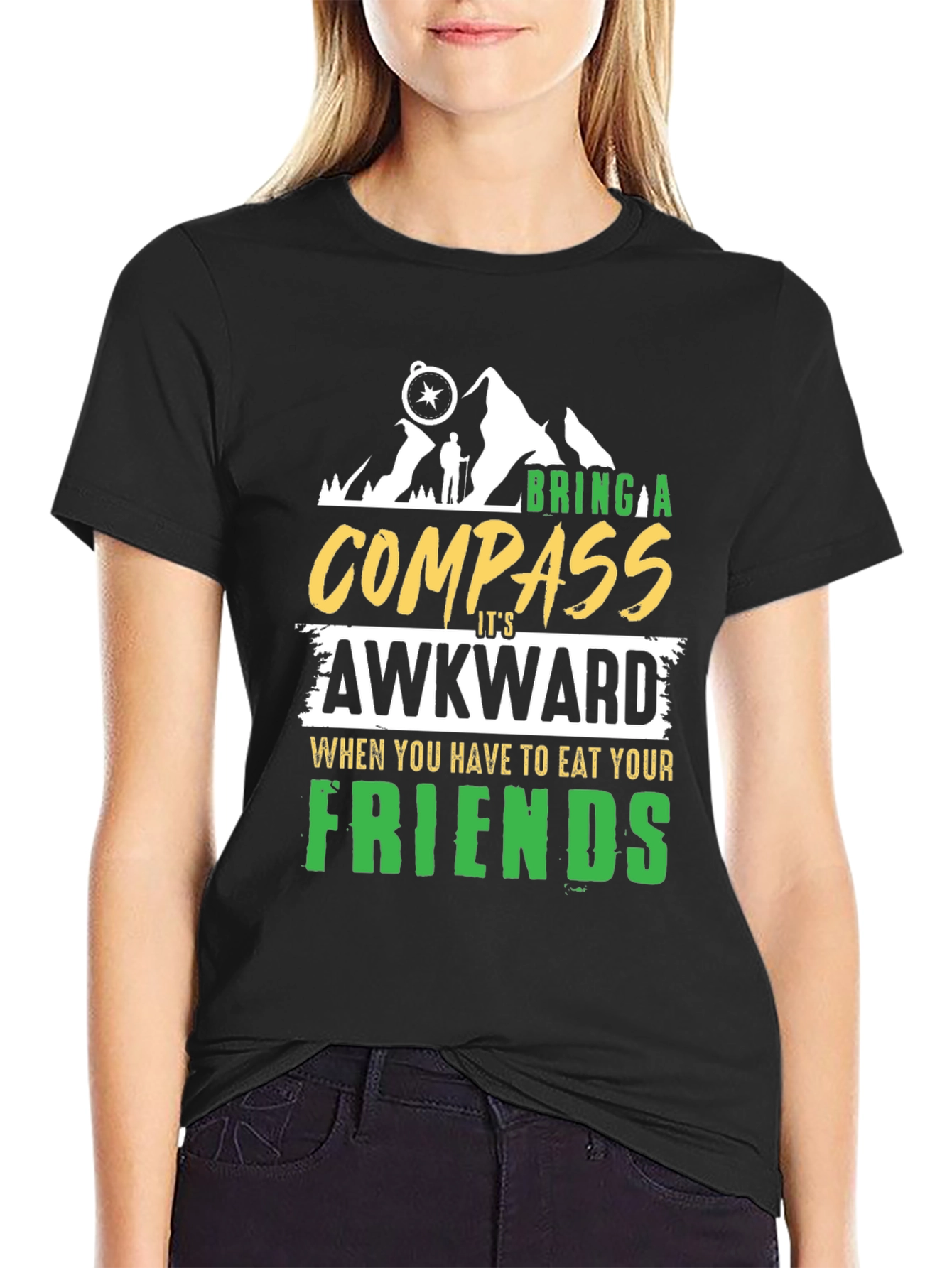 Bring a Compass Humor Graphic T-Shirt