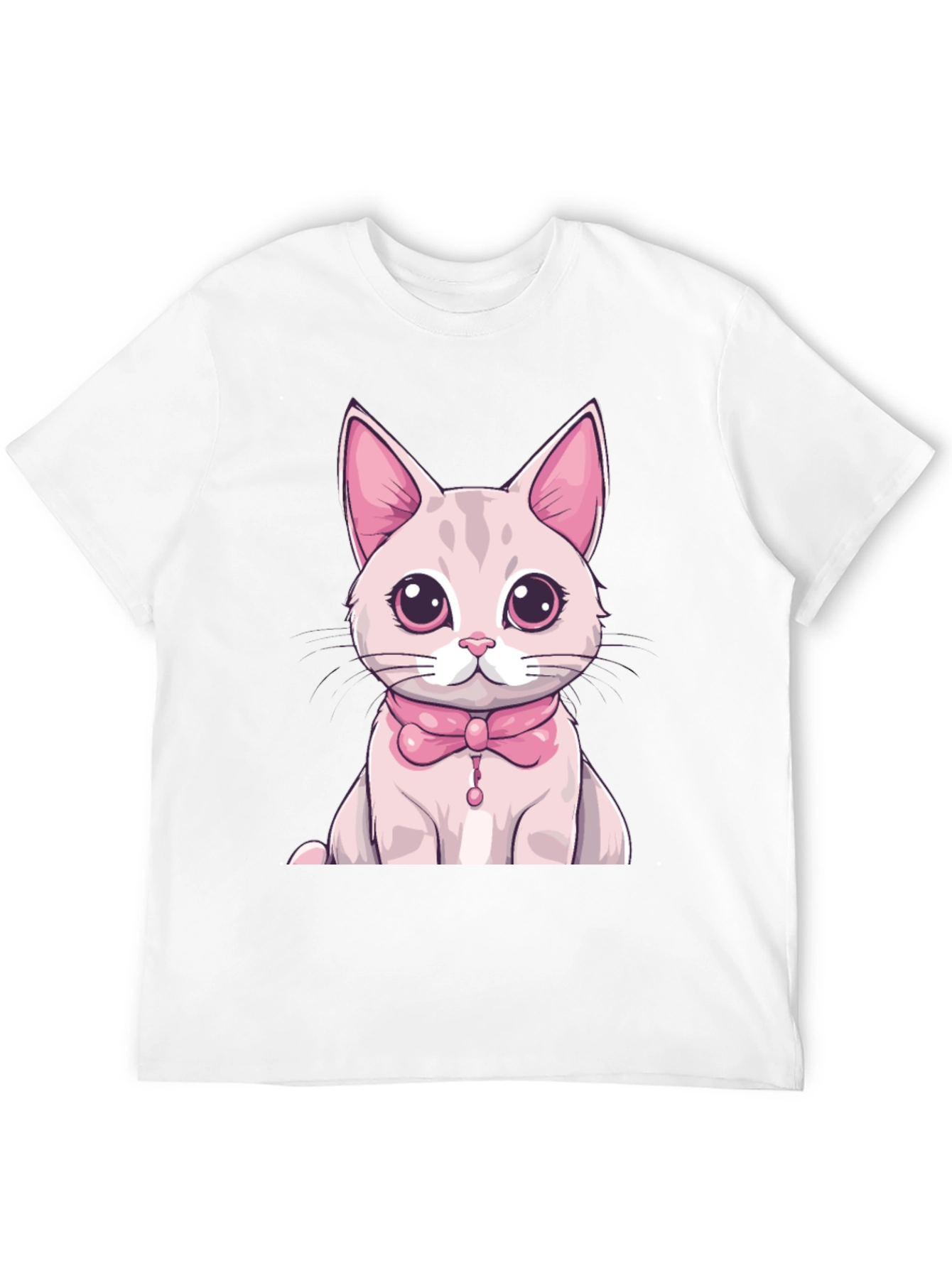 Cute Kitten Graphic T-Shirt - Black