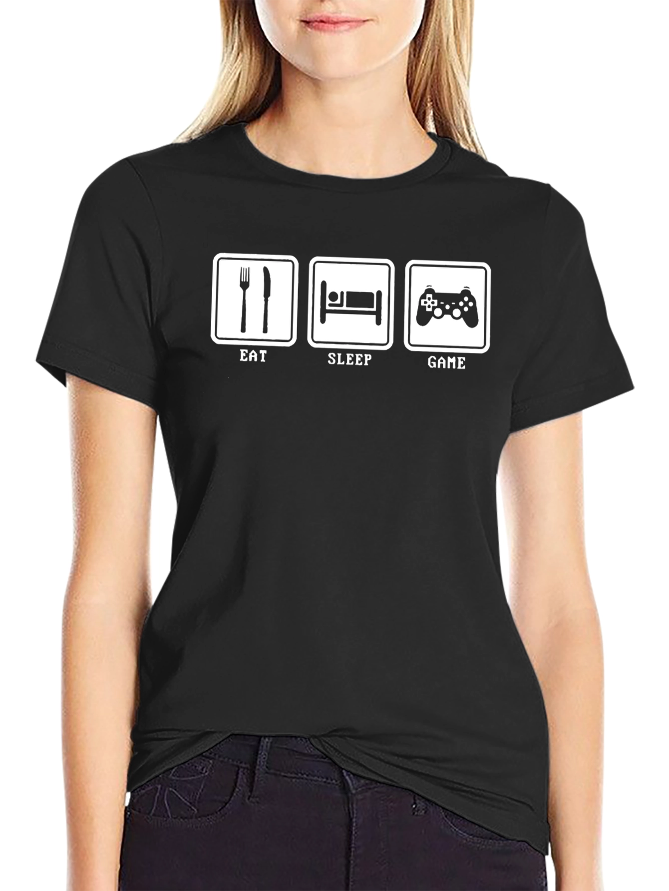 Eat Sleep Game T-Shirt - Gamer Life