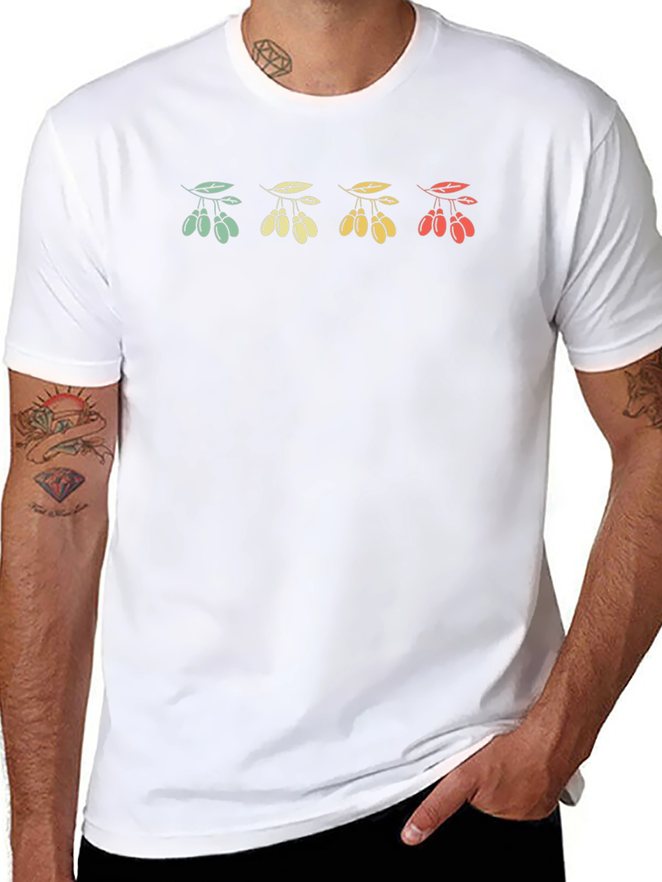 Retro Berries Graphic T-Shirt