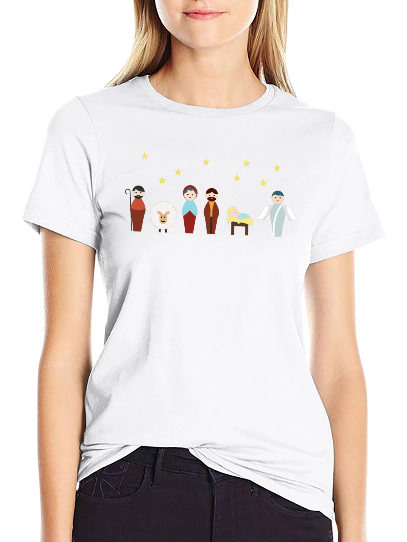 Nativity Scene Graphic T-Shirt
