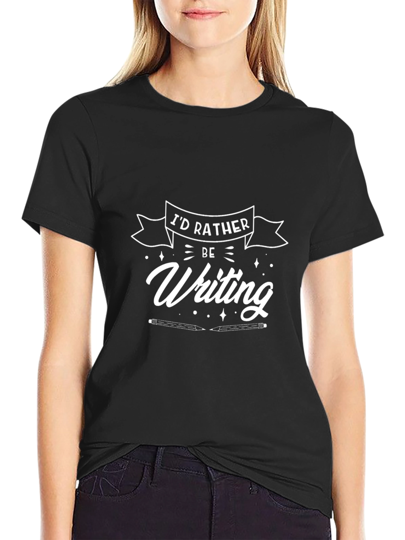 Id Rather Be Writing Graphic T-Shirt