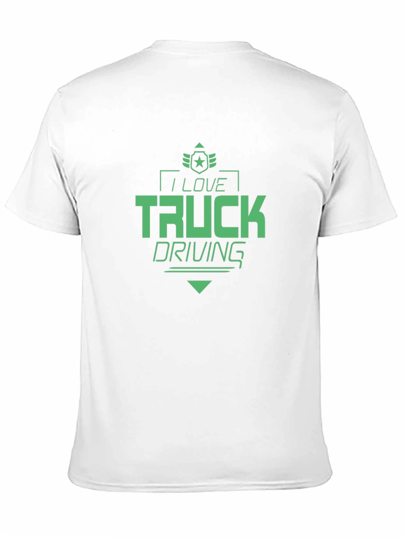 I Love Truck Driving Black T-Shirt
