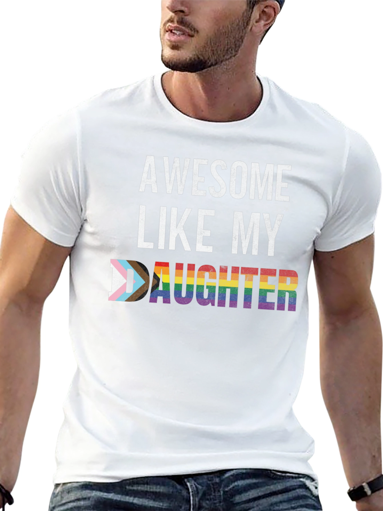 Awesome Like My Daughter LGBT Pride T-Shirt