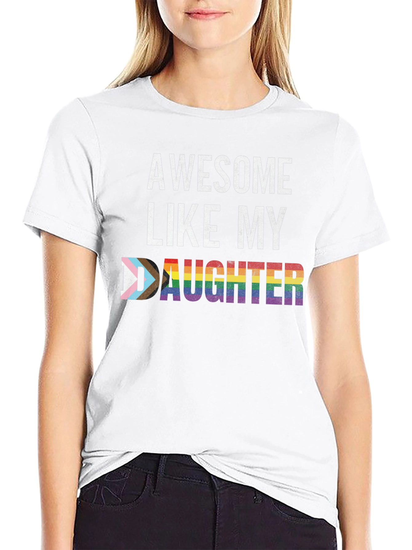 Awesome Like My Daughter LGBT Pride T-Shirt