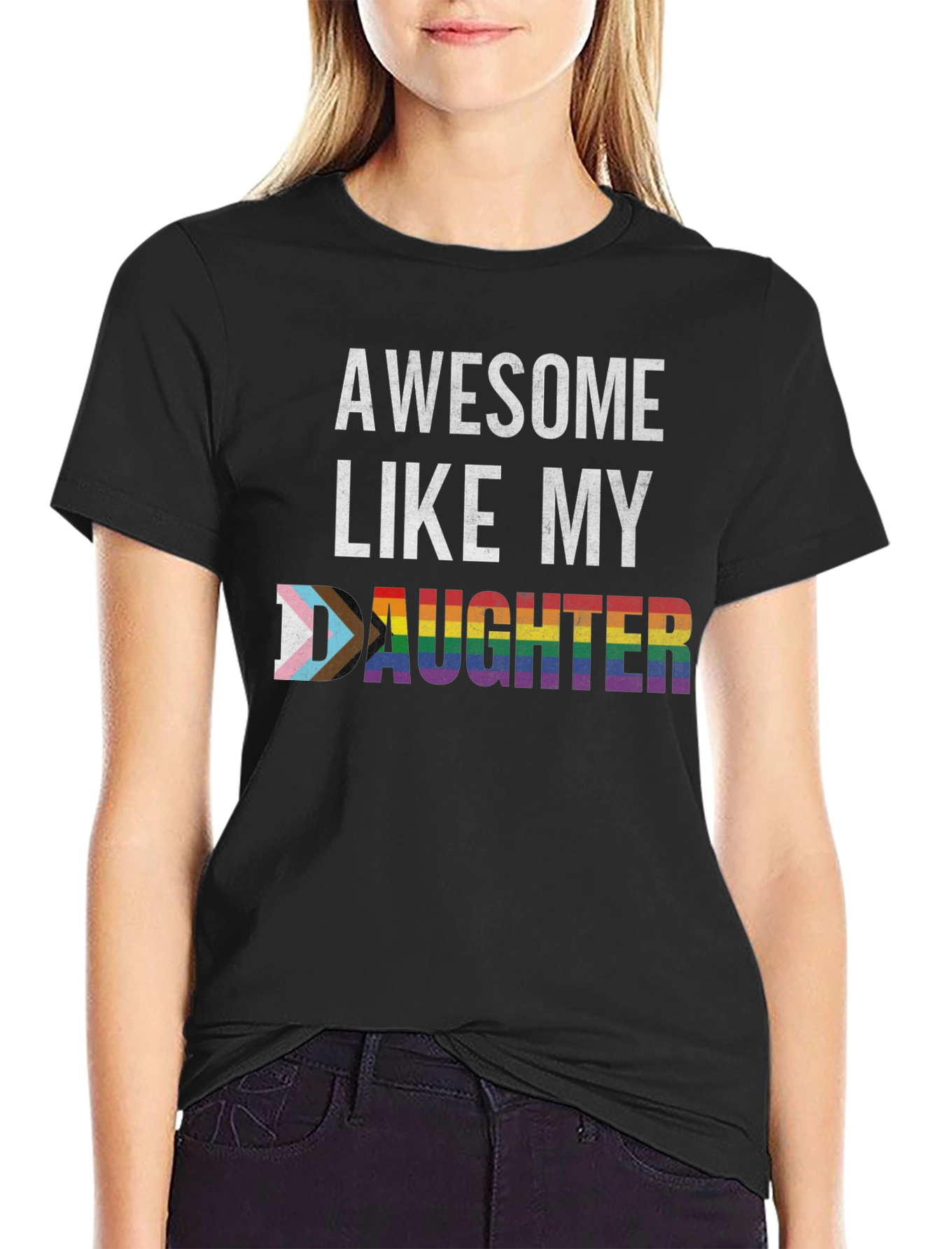 Awesome Like My Daughter LGBT Pride T-Shirt
