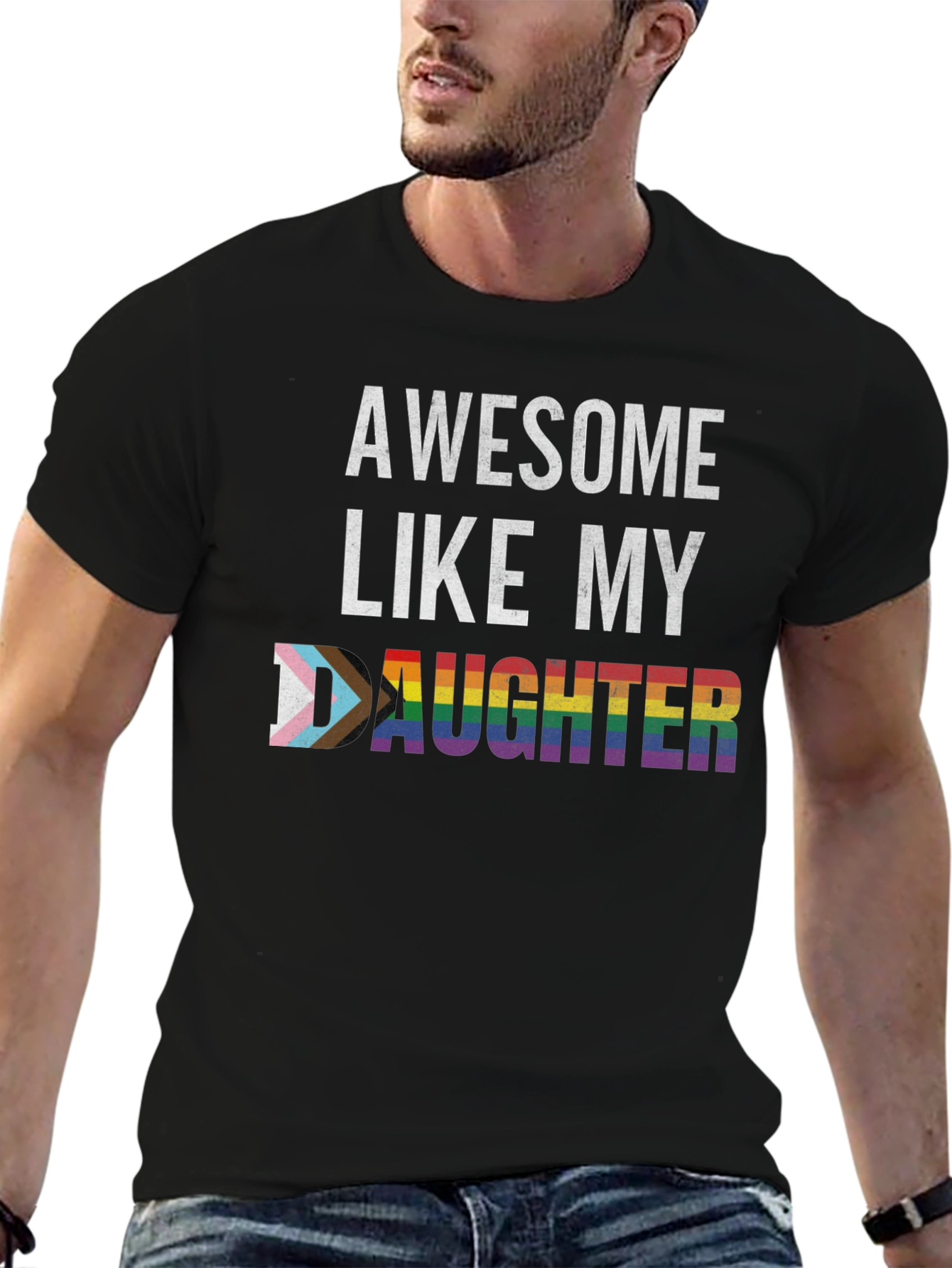 Awesome Like My Daughter LGBT Pride T-Shirt