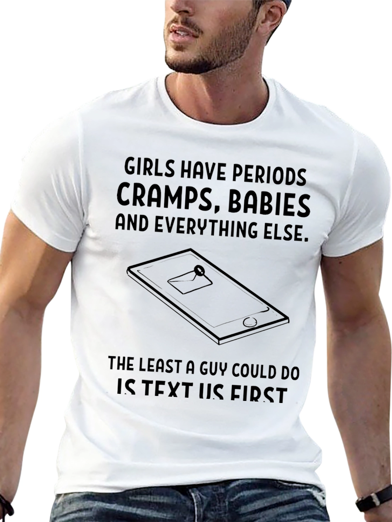 Girls Have Periods Funny Graphic T-Shirt