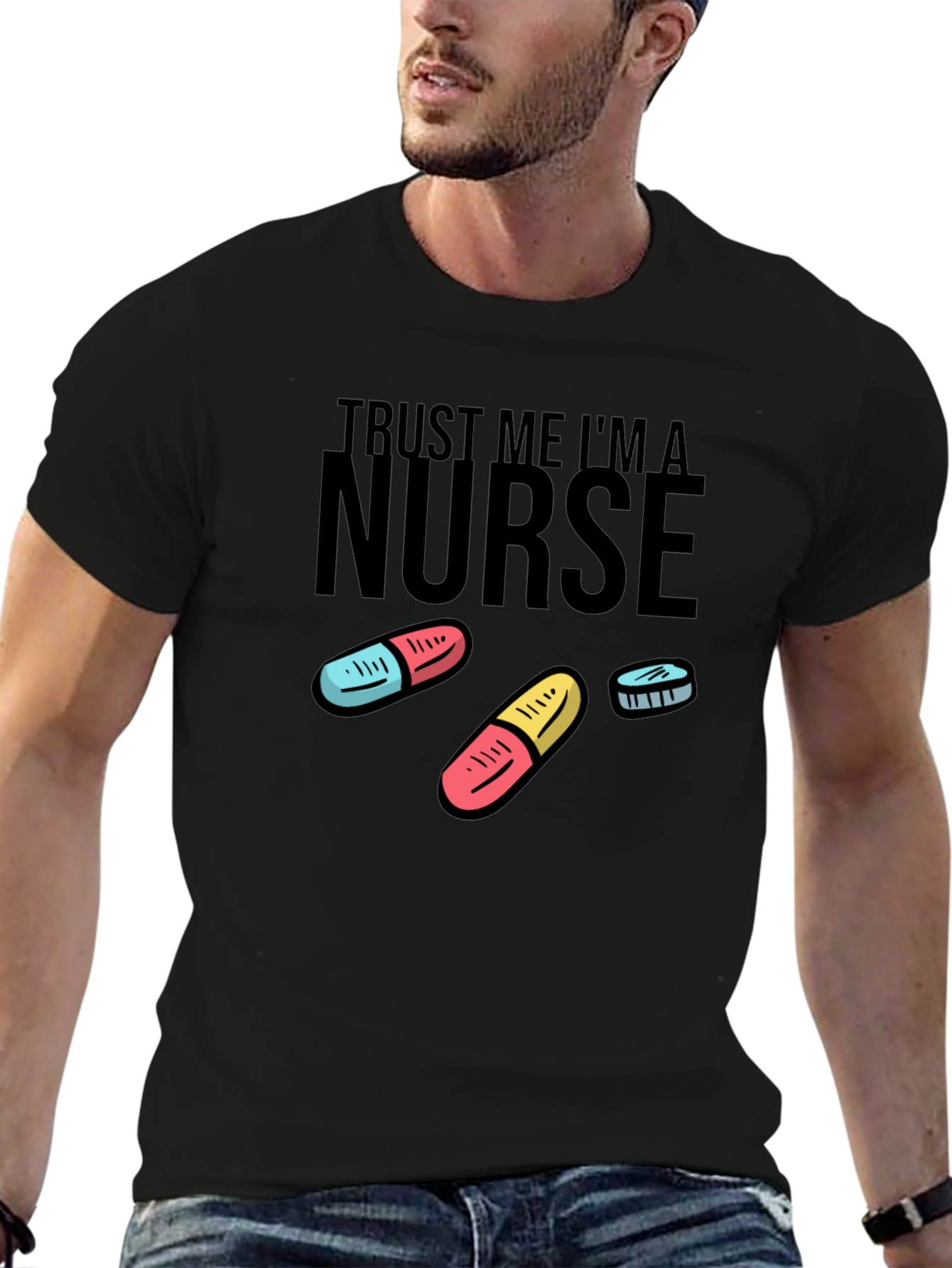 Trust Me Im a Nurse Black T-Shirt