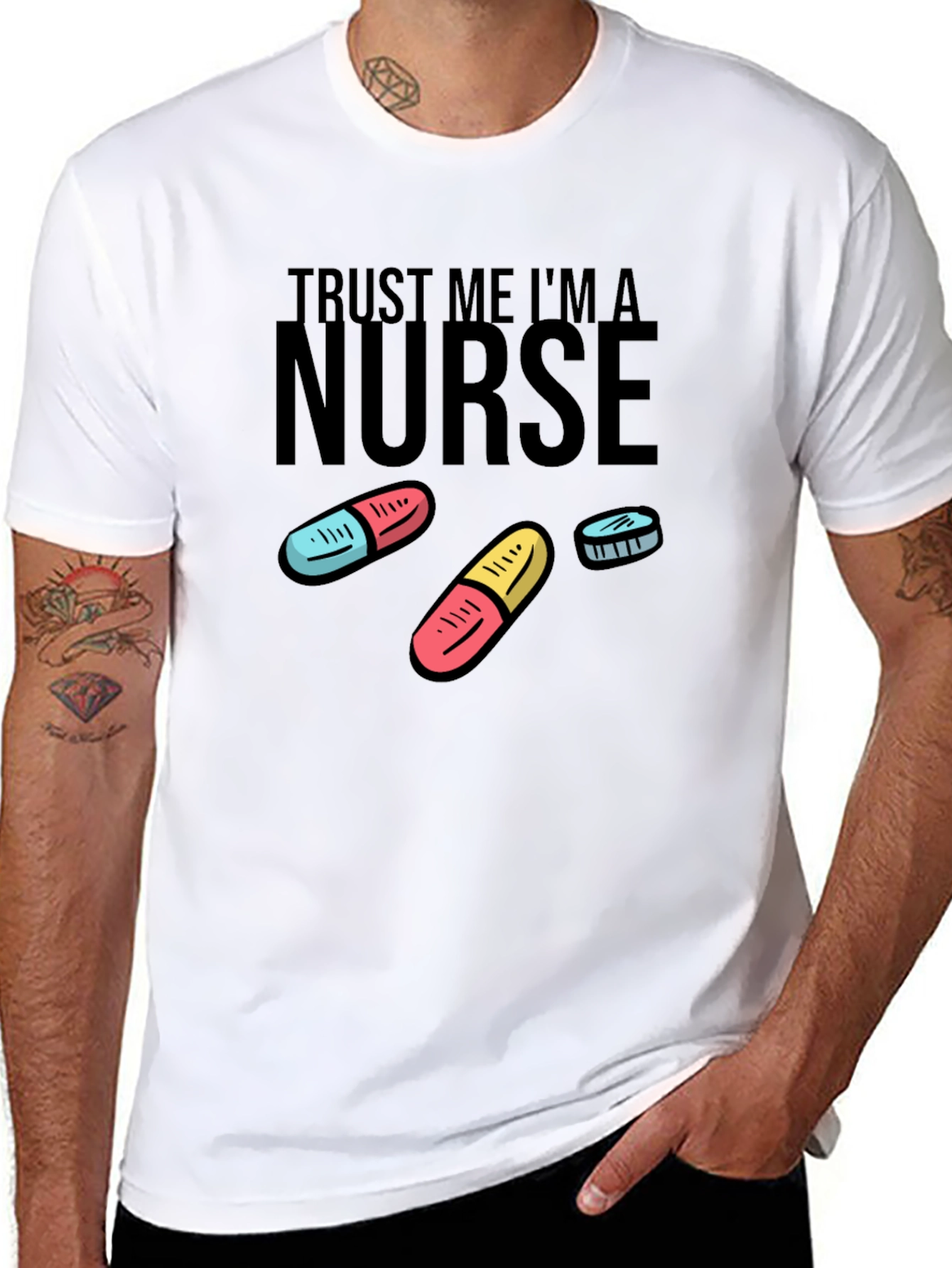 Trust Me Im a Nurse Black T-Shirt