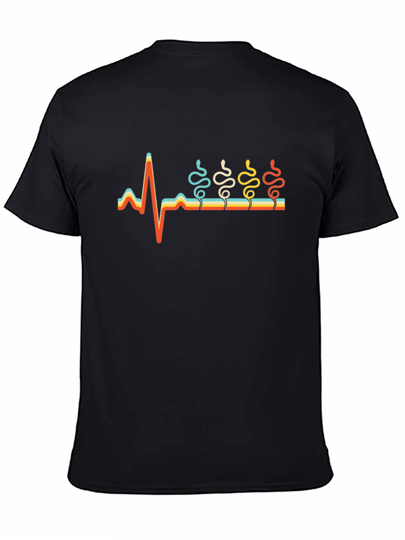 Retro Snakes Heartbeat T-Shirt