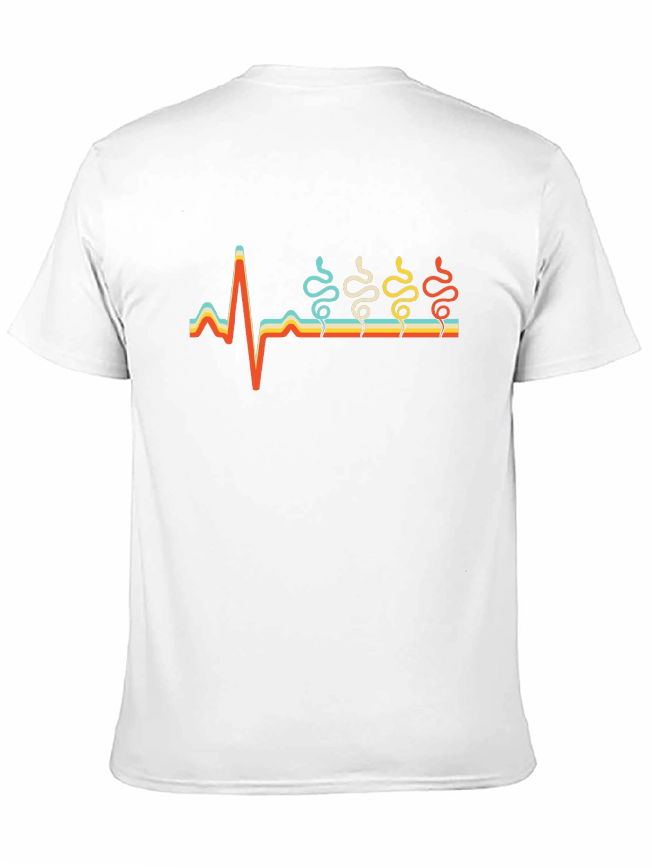 Retro Snakes Heartbeat T-Shirt