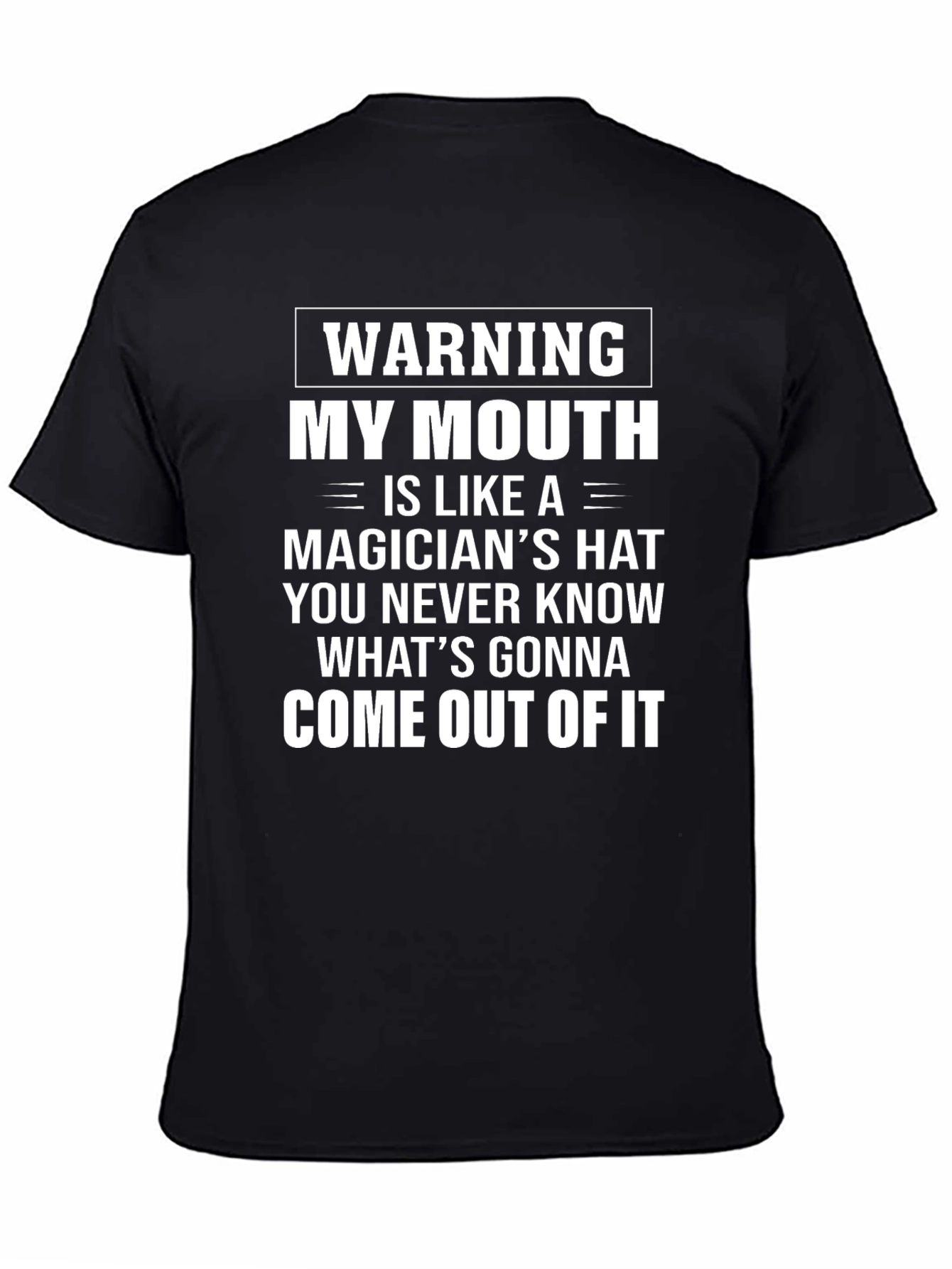 Warning My Mouth T-Shirt Funny Sarcastic Tee