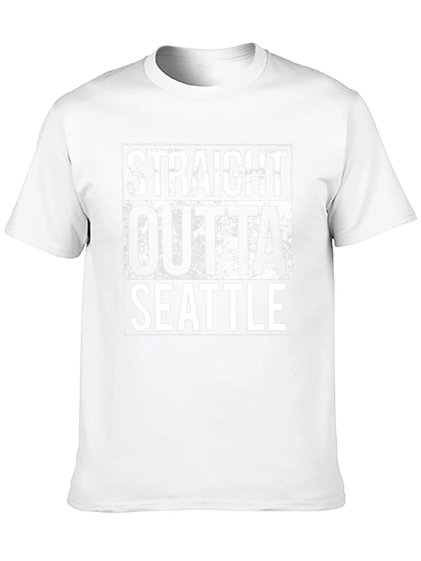 Straight Outta Seattle Black Graphic T-Shirt