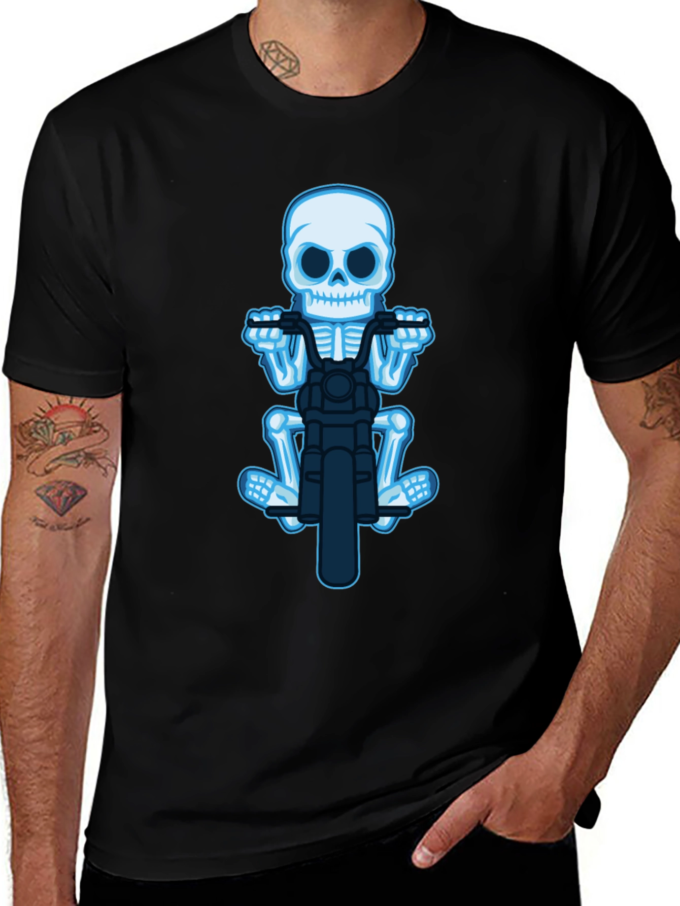 Skeleton Rider Black T-Shirt