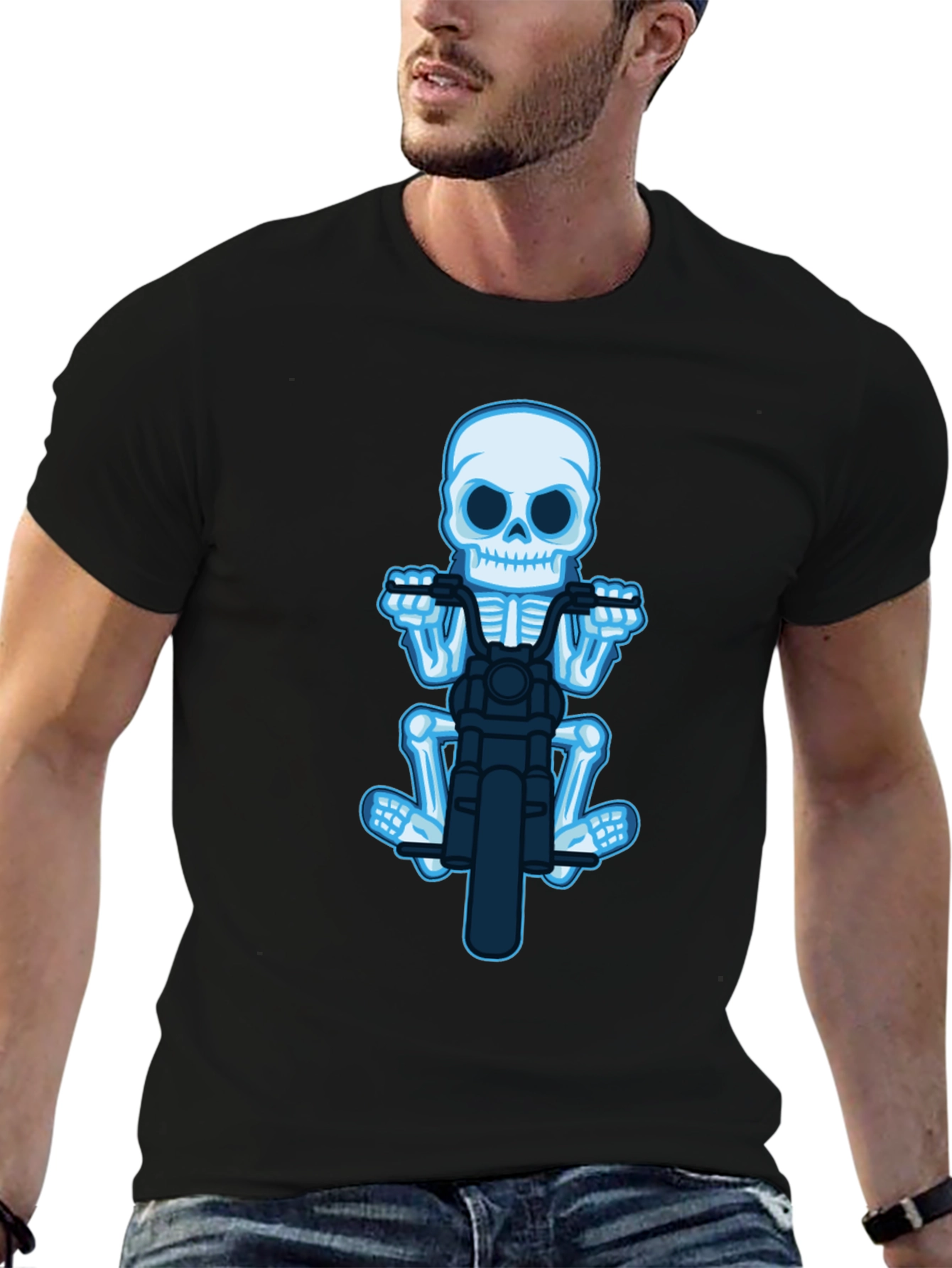 Skeleton Rider Black T-Shirt
