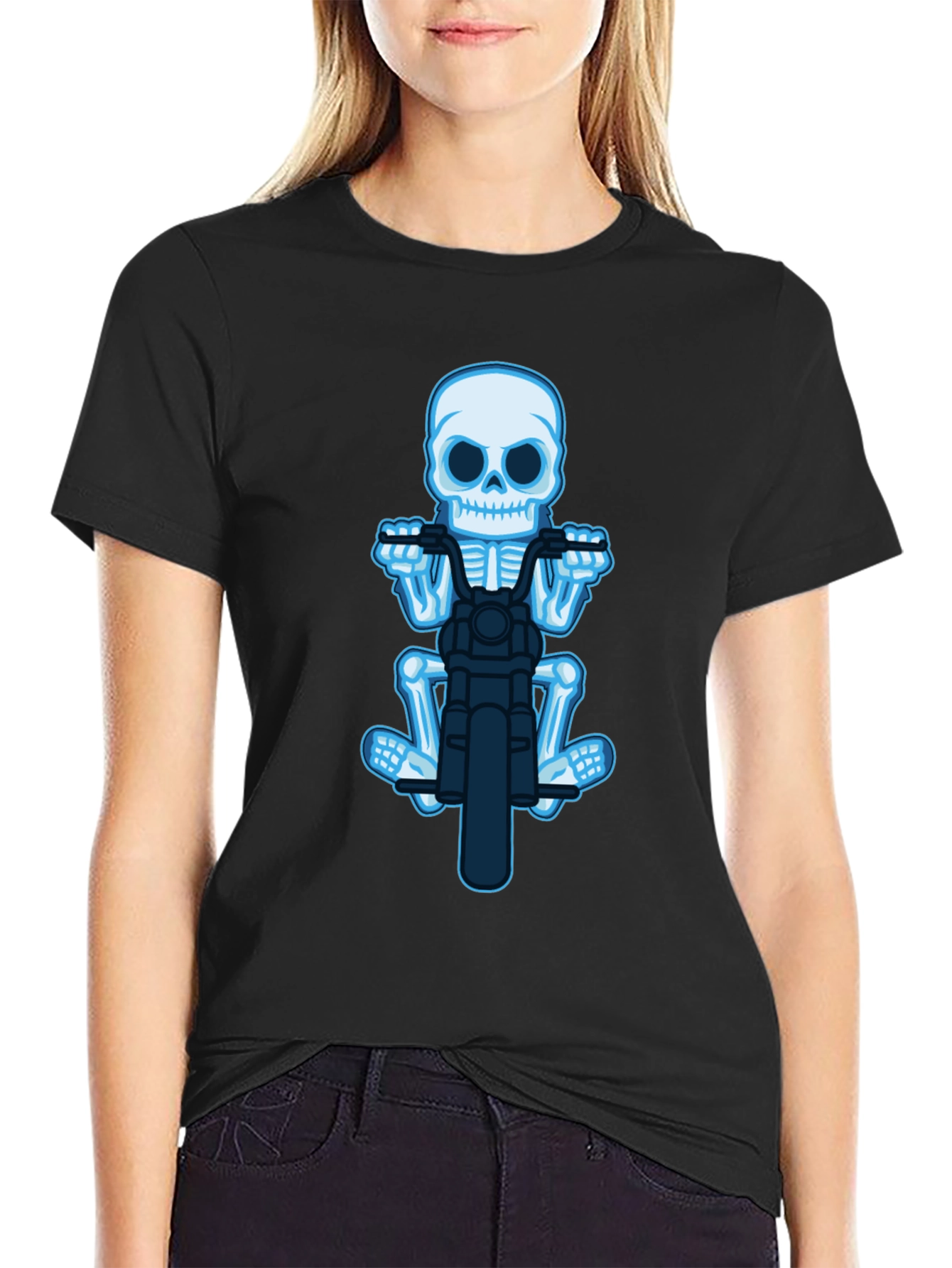 Skeleton Rider Black T-Shirt
