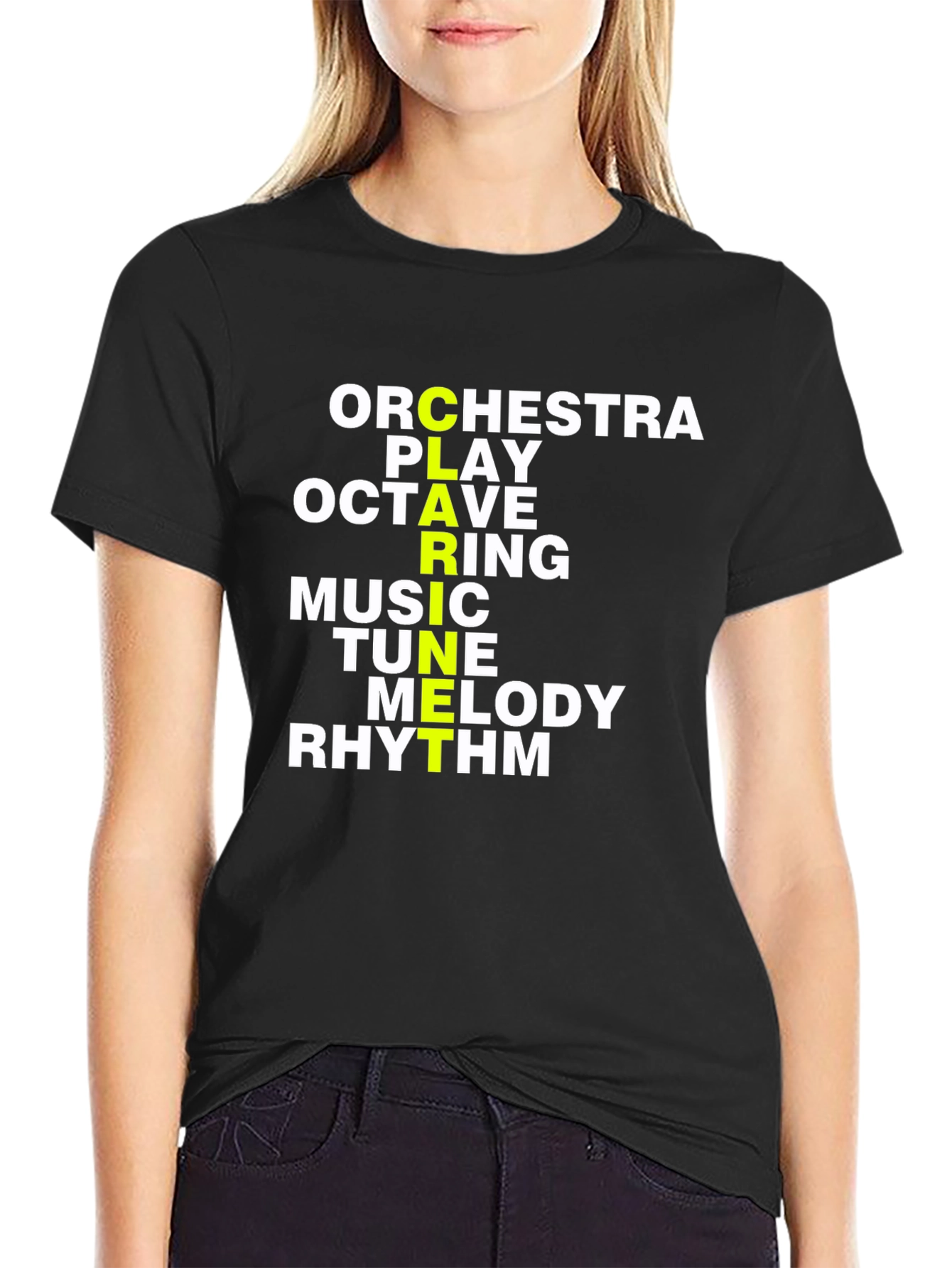 Musical Acronym T-Shirt - Orchestra Play Octave