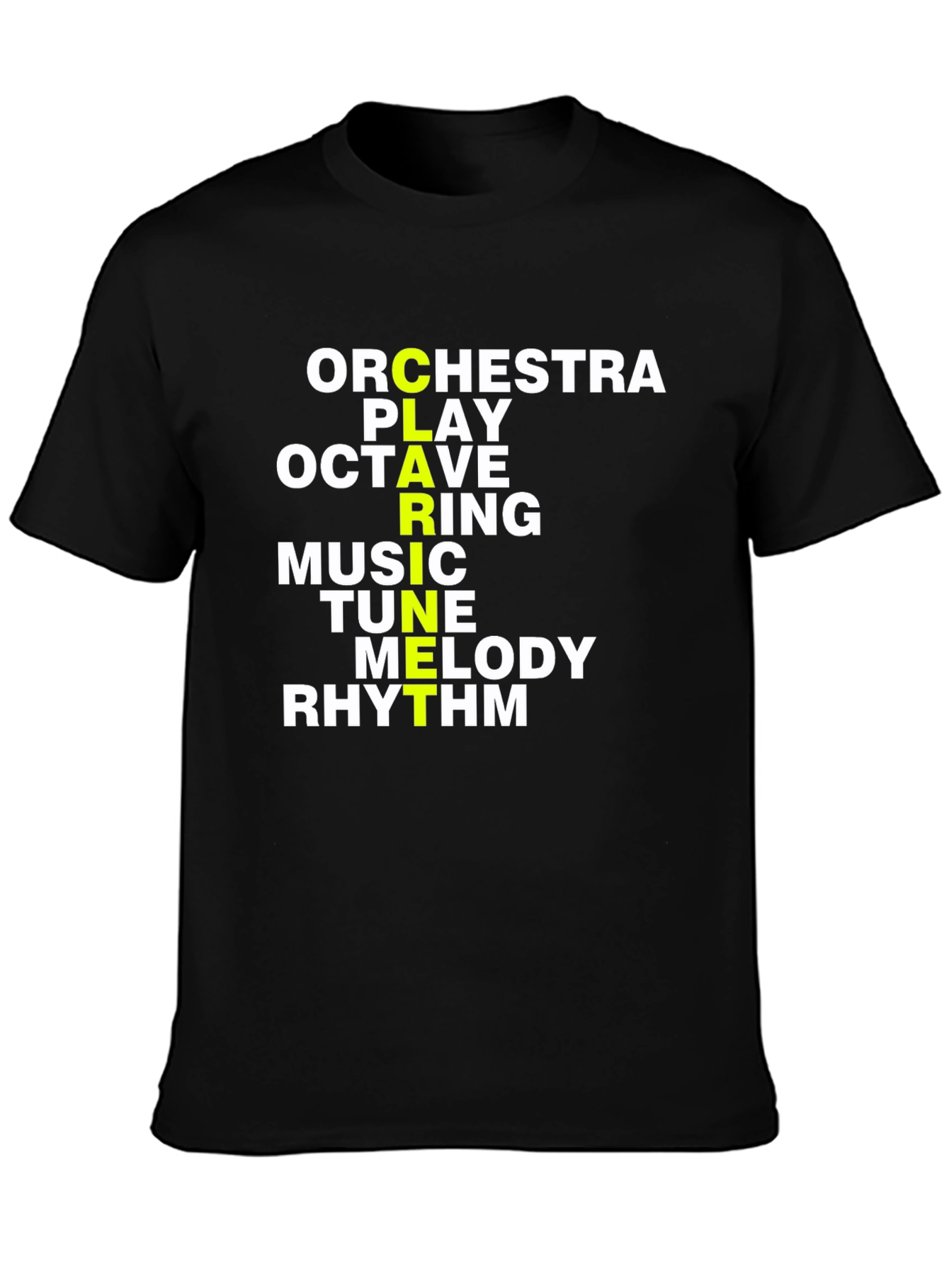 Musical Acronym T-Shirt - Orchestra Play Octave