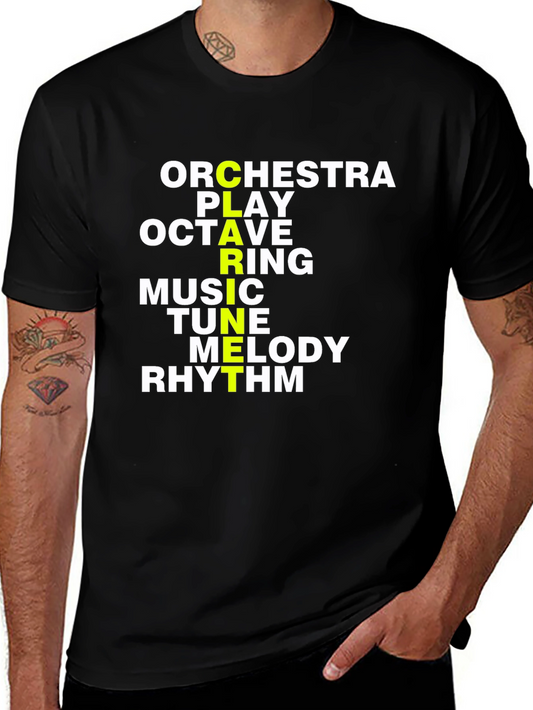 Musical Acronym T-Shirt - Orchestra Play Octave