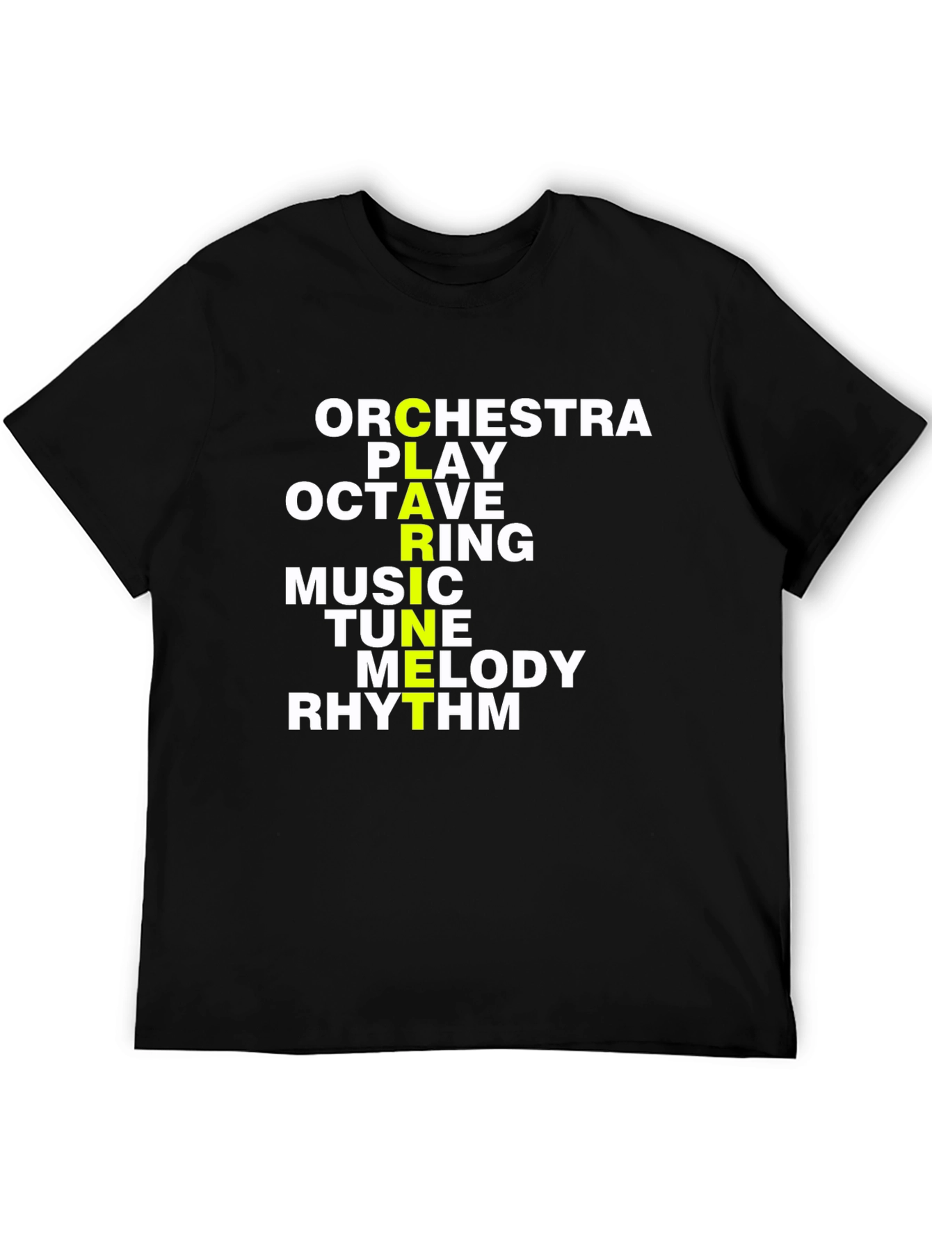 Musical Acronym T-Shirt - Orchestra Play Octave