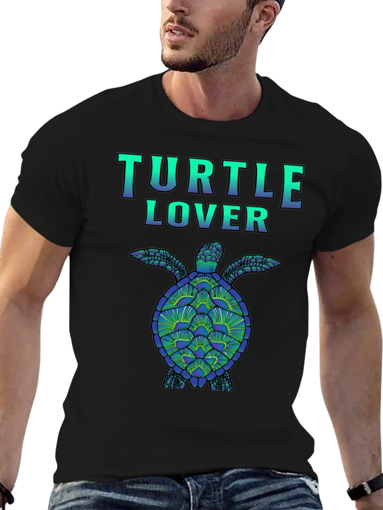 Turtle Lover Graphic Tee - Sea Turtle Design