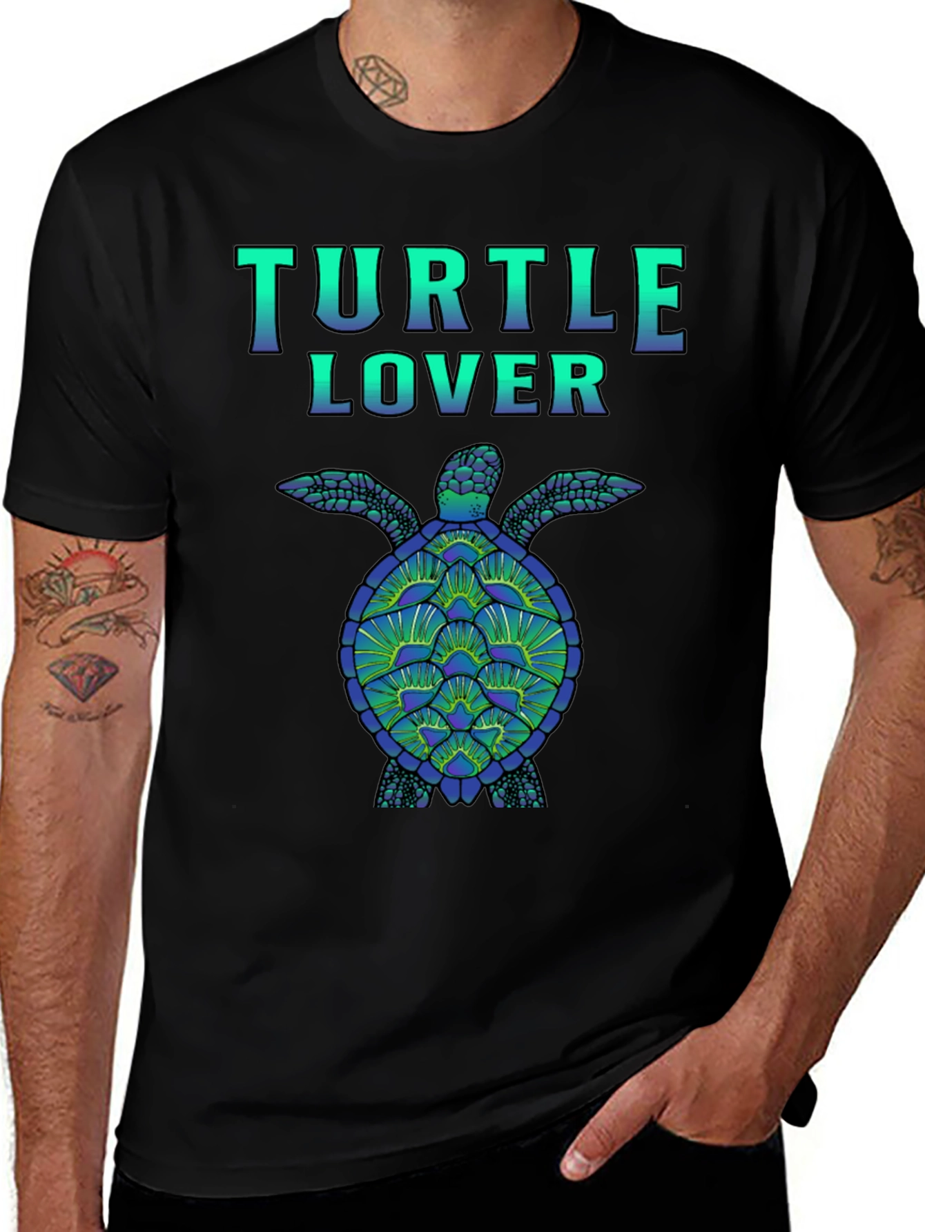 Turtle Lover Graphic Tee - Sea Turtle Design