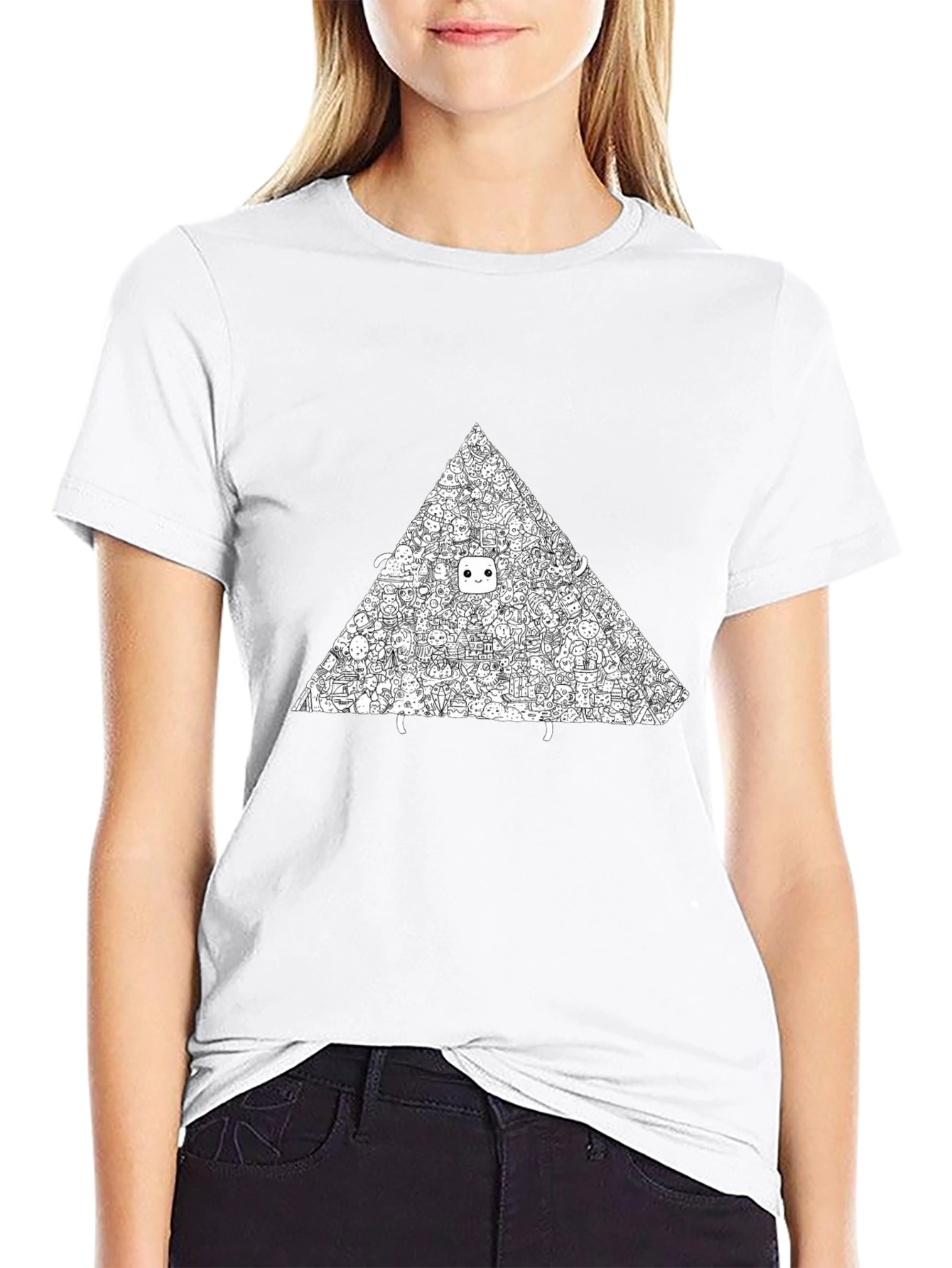 Graphic Print T-Shirt - Triangle Crowd