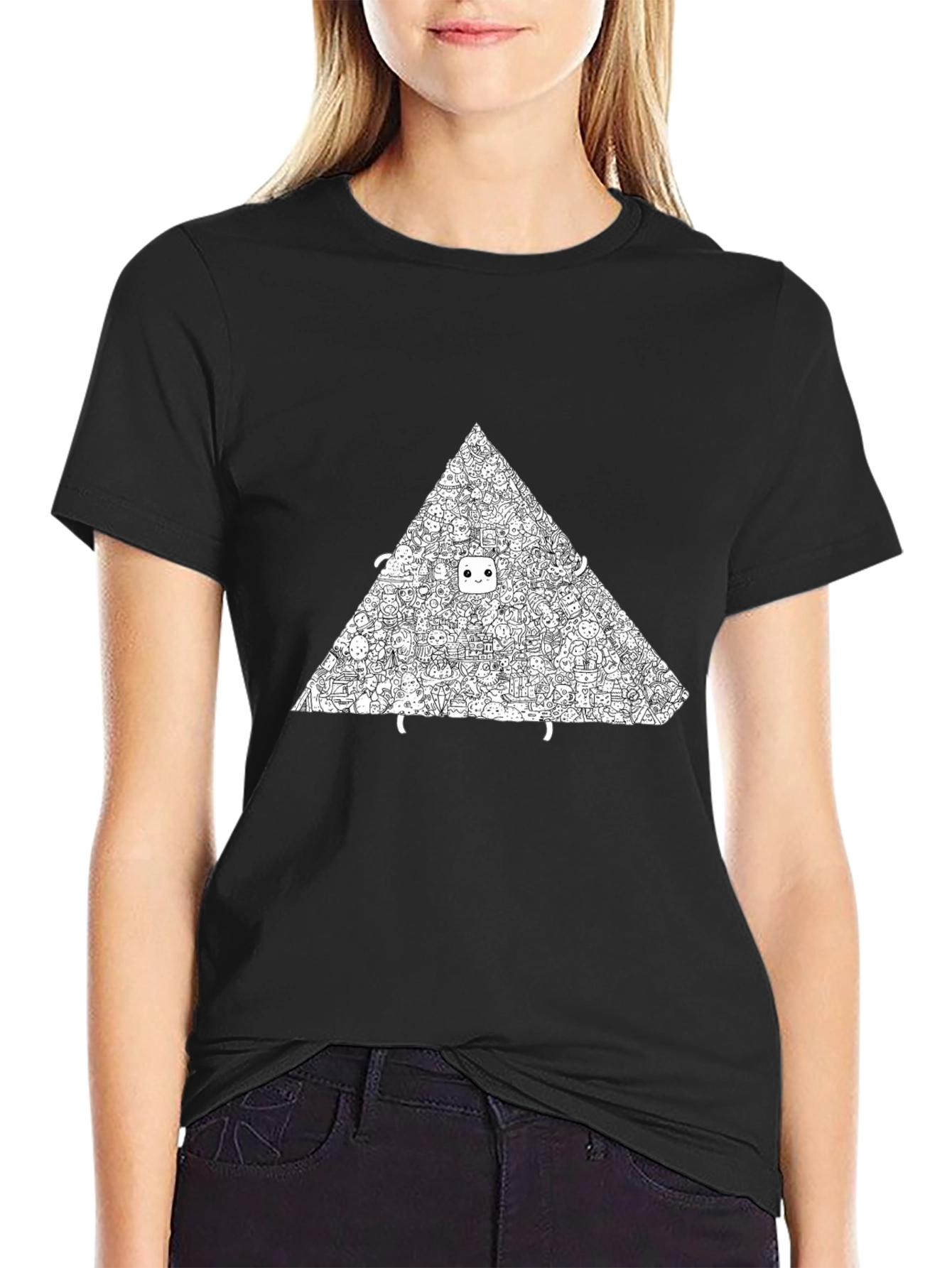Graphic Print T-Shirt - Triangle Crowd