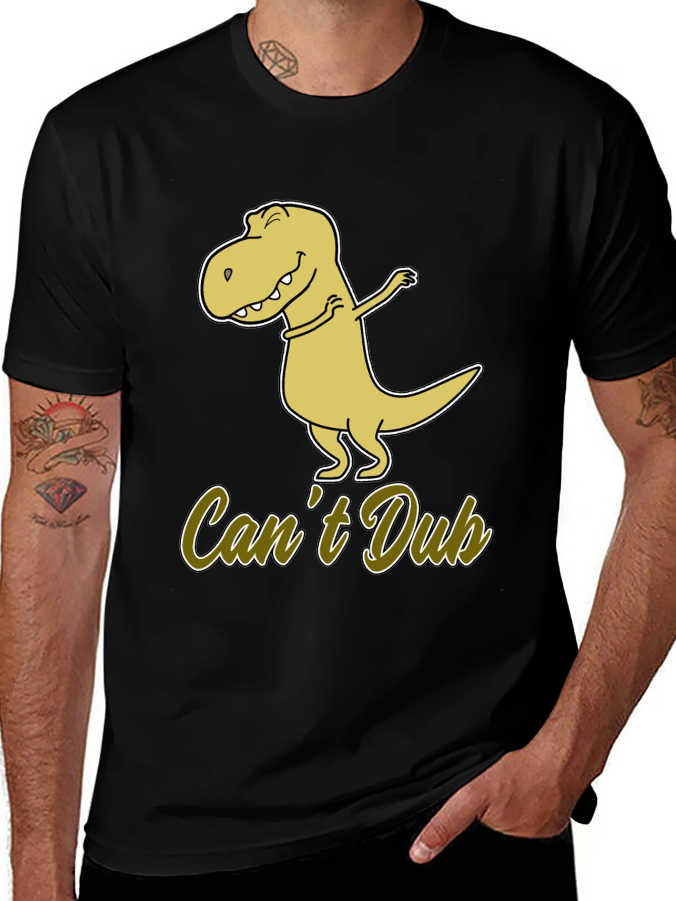 Funny Dinosaur Dab T-Shirt - Cant Dub Tee