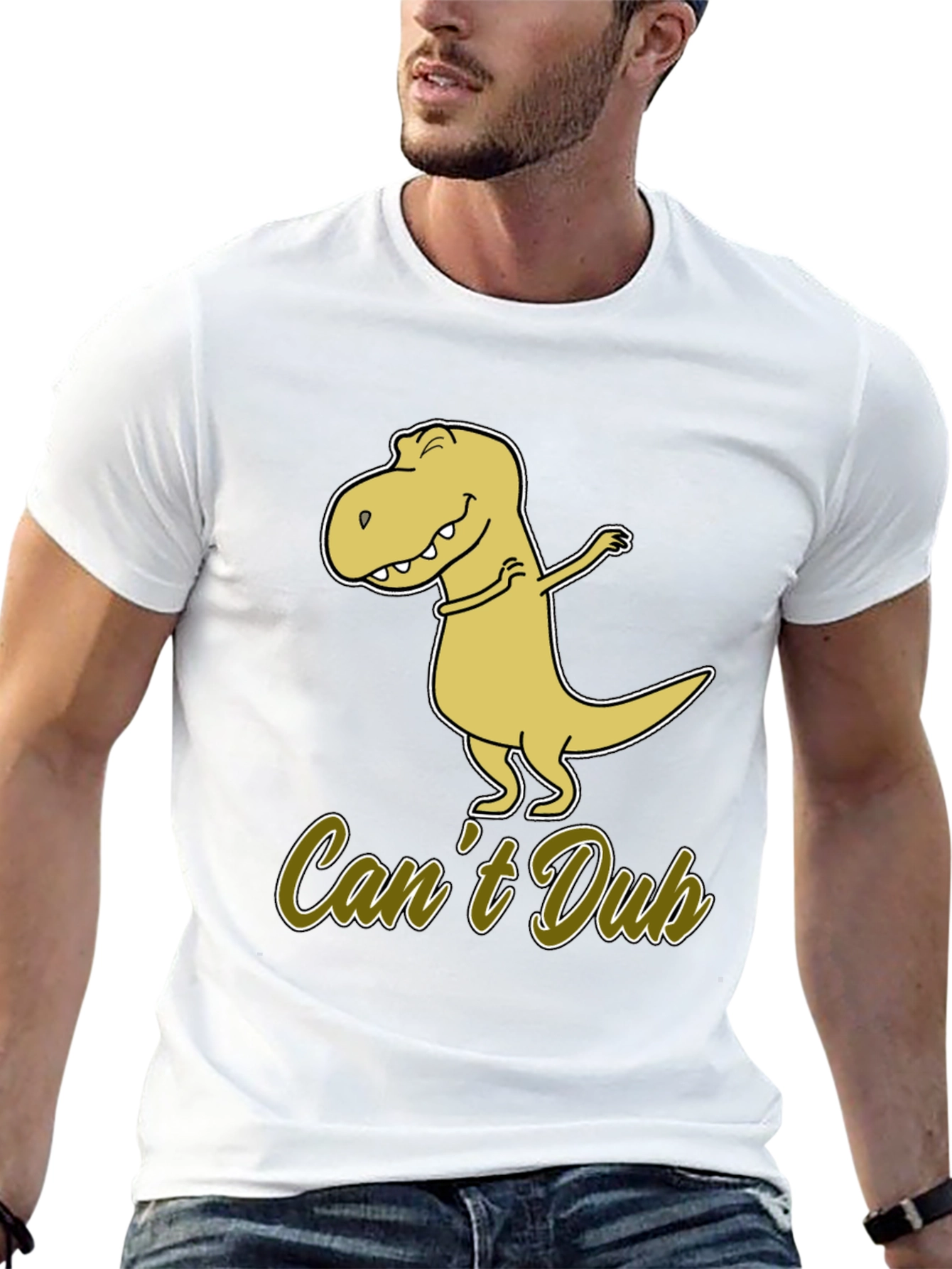 Funny Dinosaur Dab T-Shirt - Cant Dub Tee