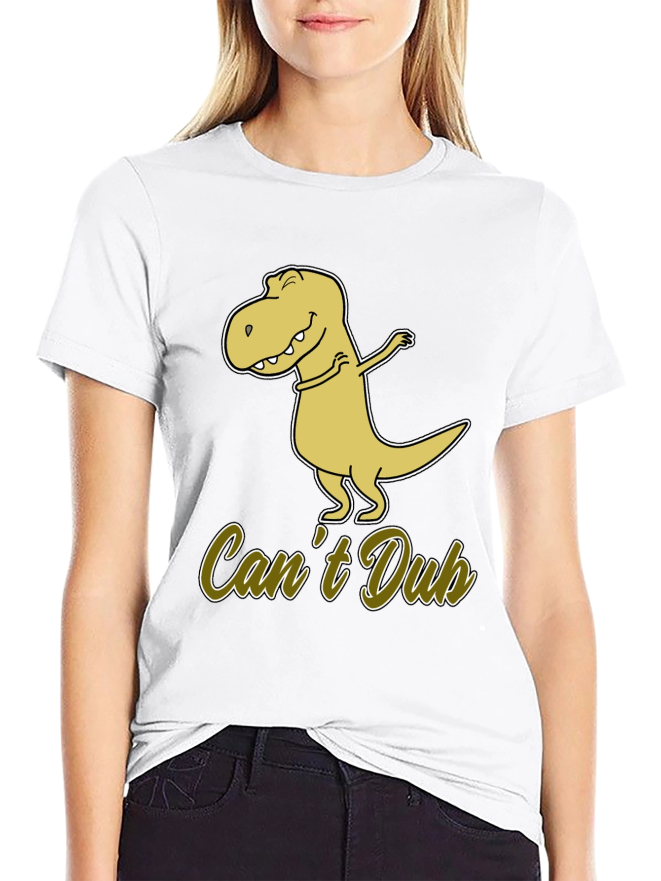 Funny Dinosaur Dab T-Shirt - Cant Dub Tee