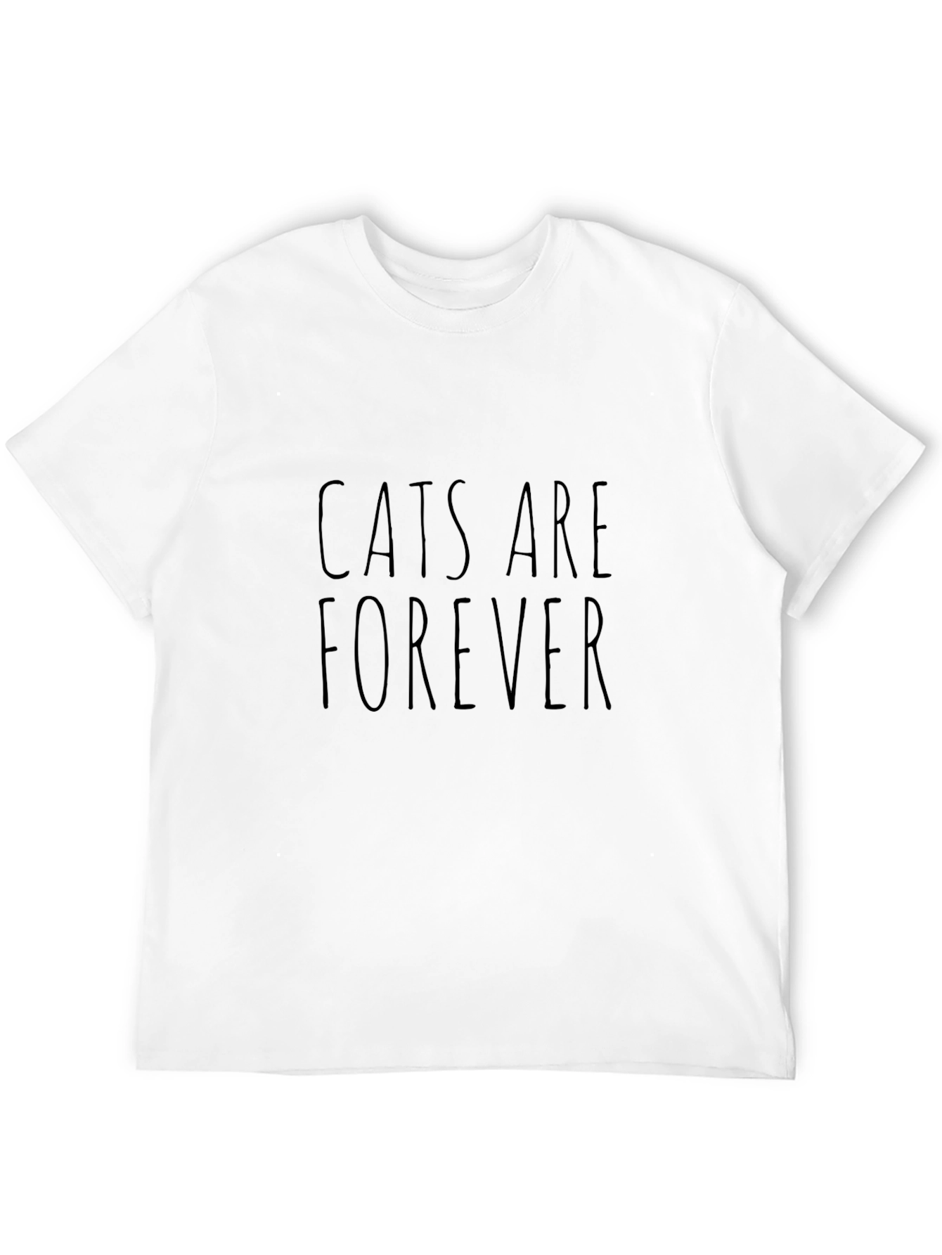 Cats Are Forever Black T-Shirt