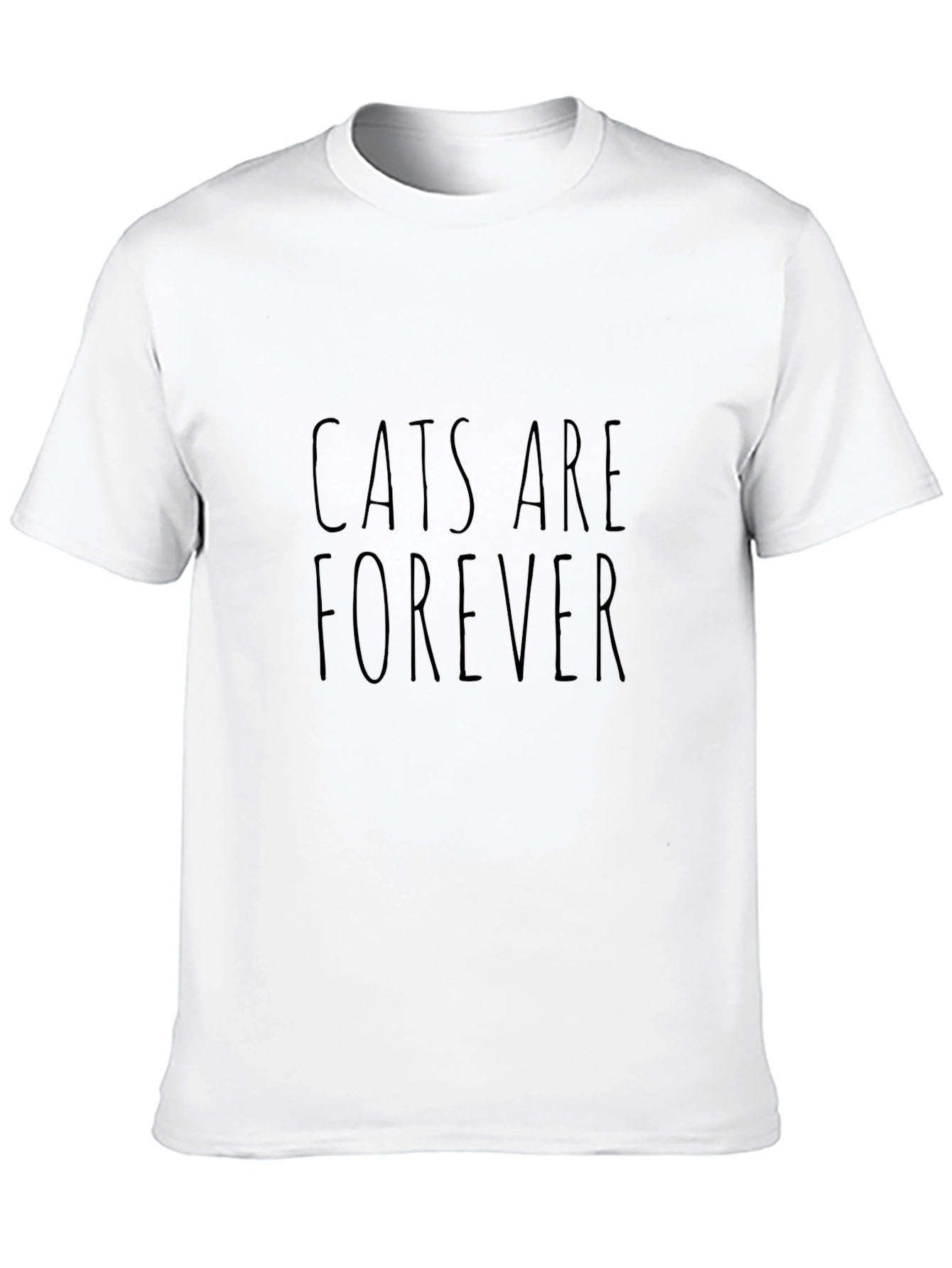 Cats Are Forever Black T-Shirt