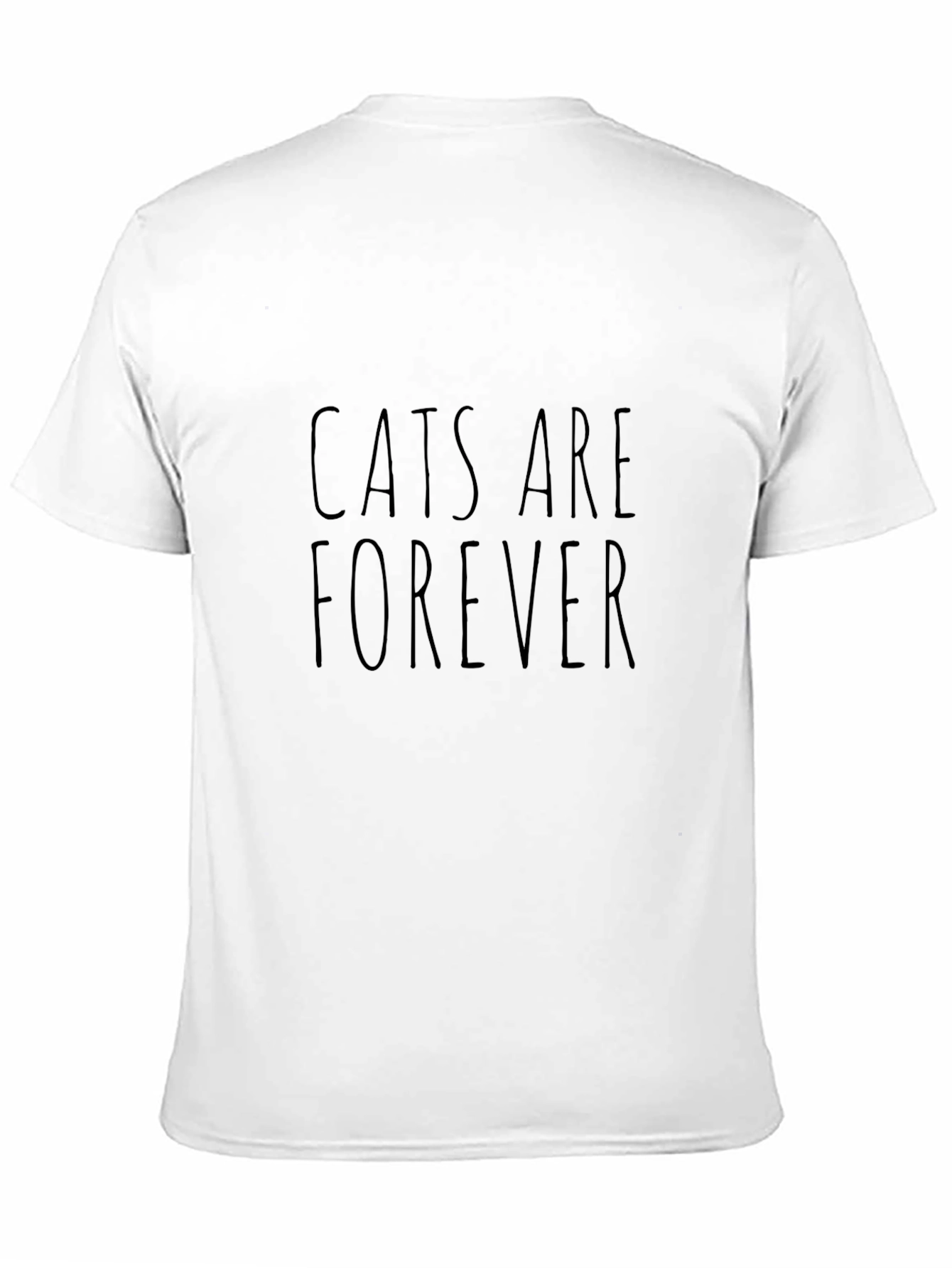 Cats Are Forever Black T-Shirt