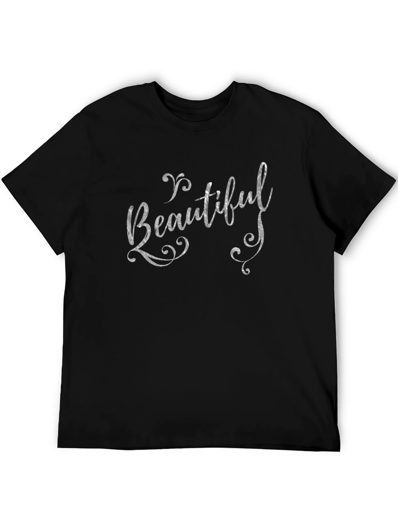 Beautiful Graphic Tee - Stylish Black Cotton Shirt