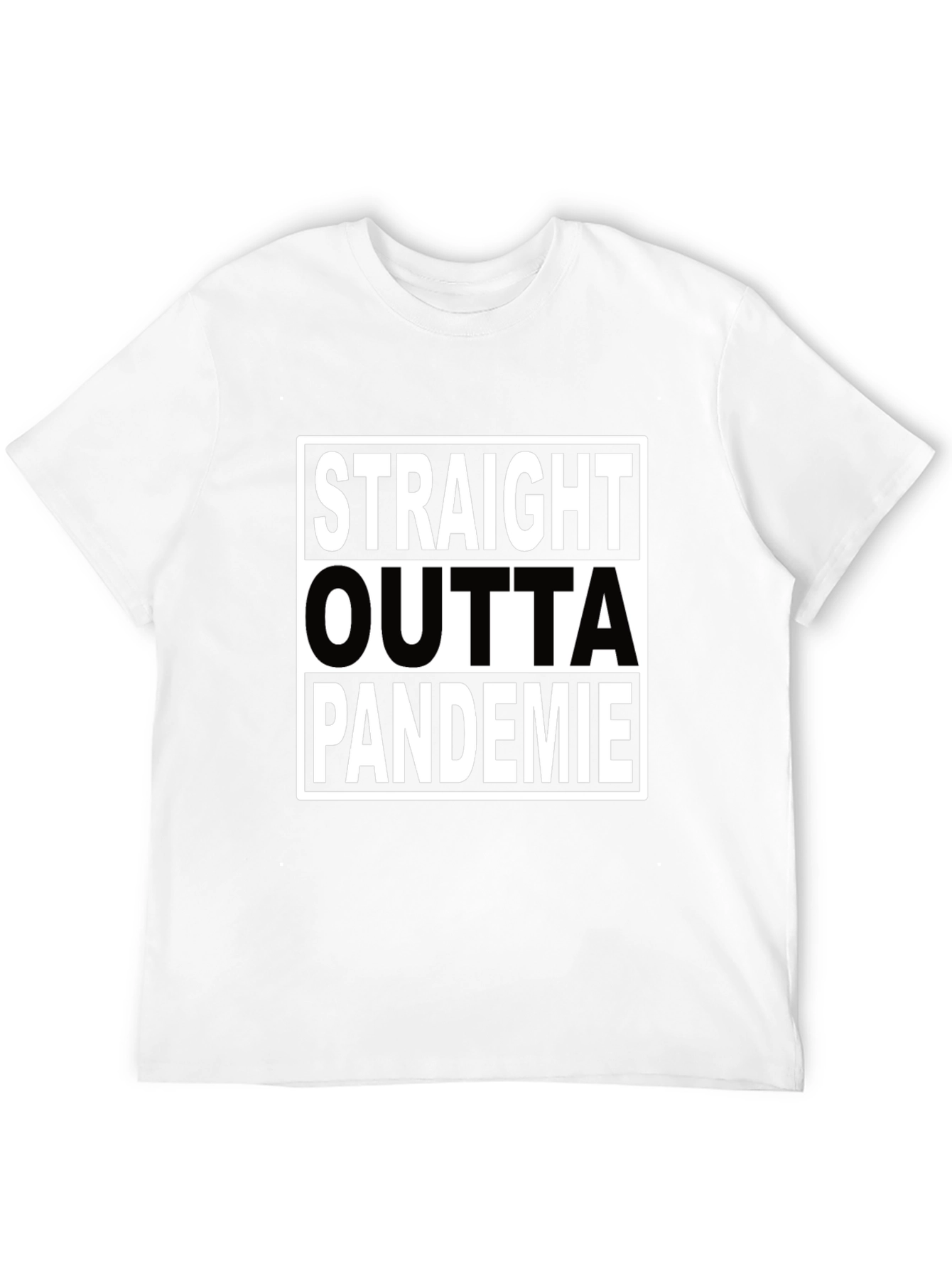 Straight Outta Pandemie Black T-Shirt