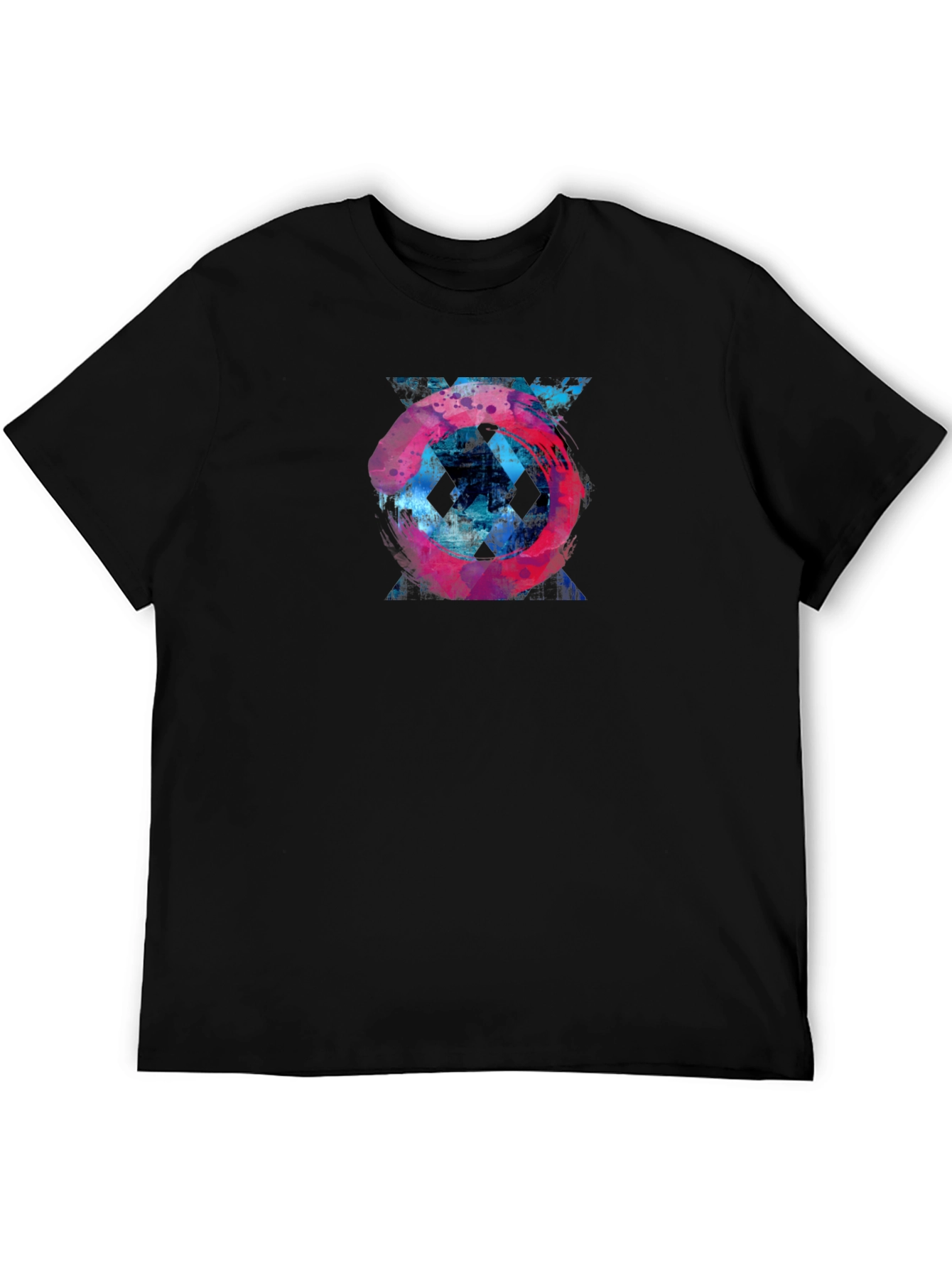 Abstract Graphic Tee - Mens Black T-Shirt