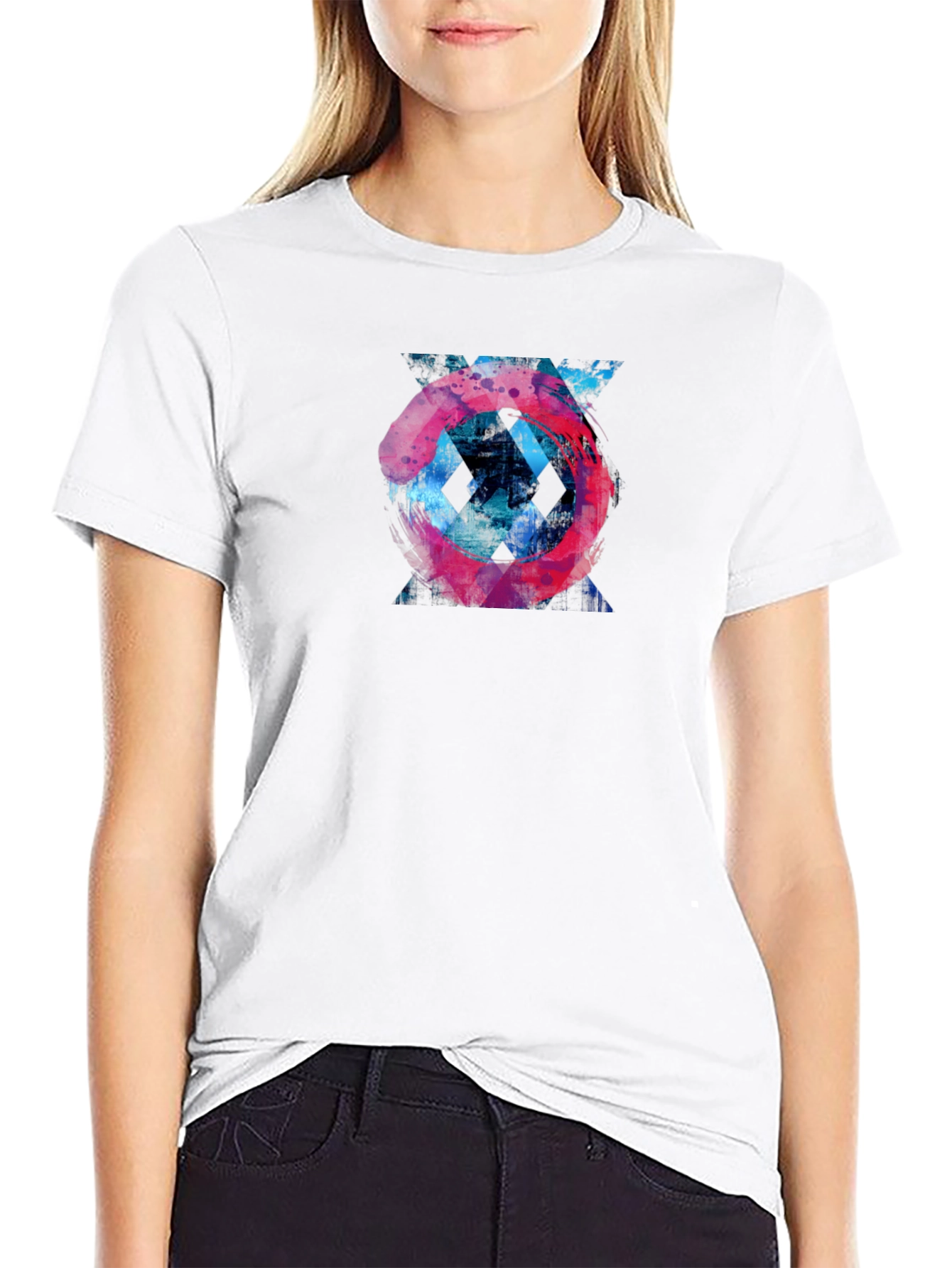 Abstract Graphic Tee - Mens Black T-Shirt