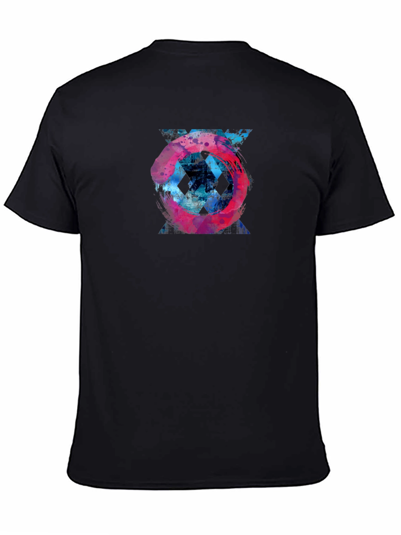 Abstract Graphic Tee - Mens Black T-Shirt