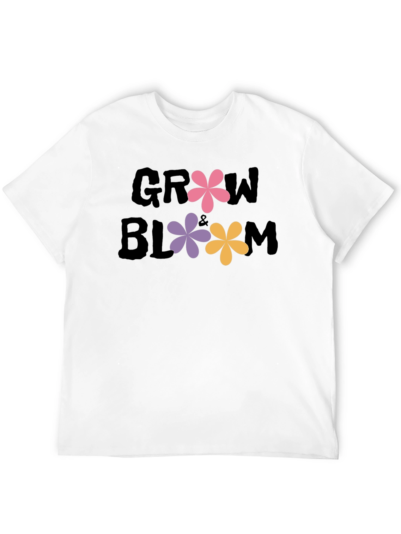 Grow & Bloom Graphic Tee - Floral Design