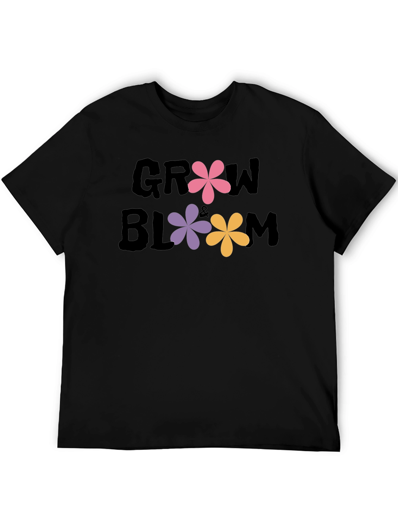 Grow & Bloom Graphic Tee - Floral Design