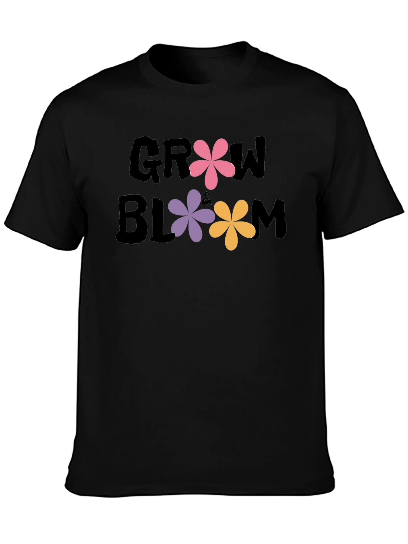 Grow & Bloom Graphic Tee - Floral Design