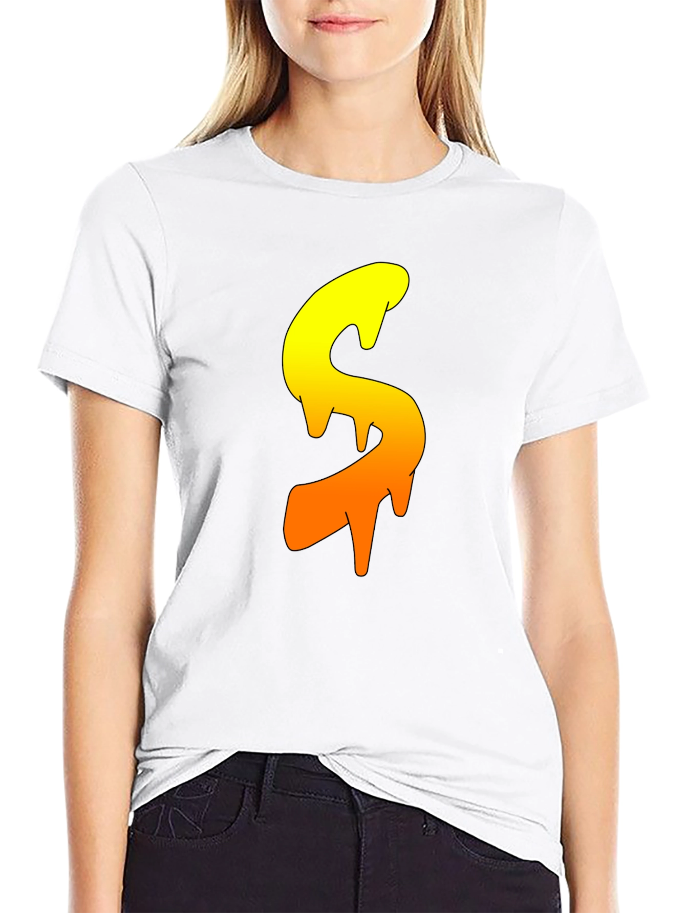 Dripping S Graphic Tee - Cool Casual Style